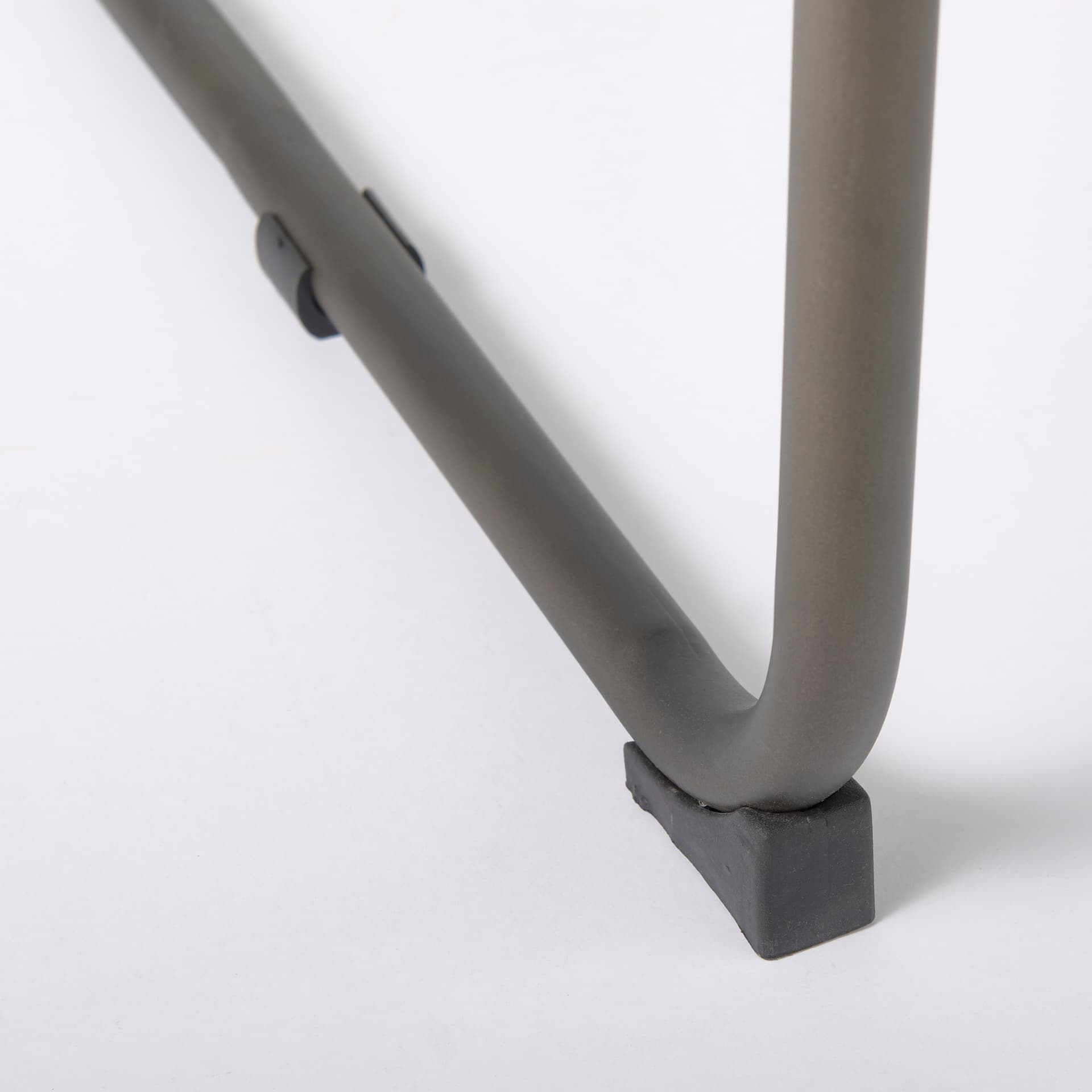 Berbick Open Back Dining Side Chair | Gray Suede w/ Iron — product photograph