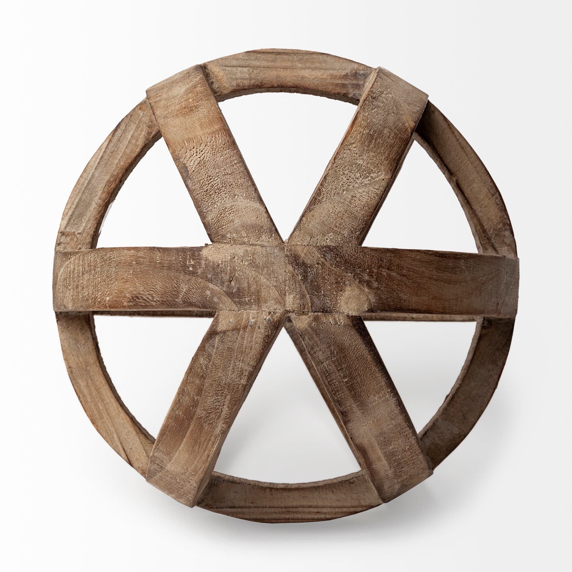 Tibik 8L x 8W Natural Wooden Orb — product photograph