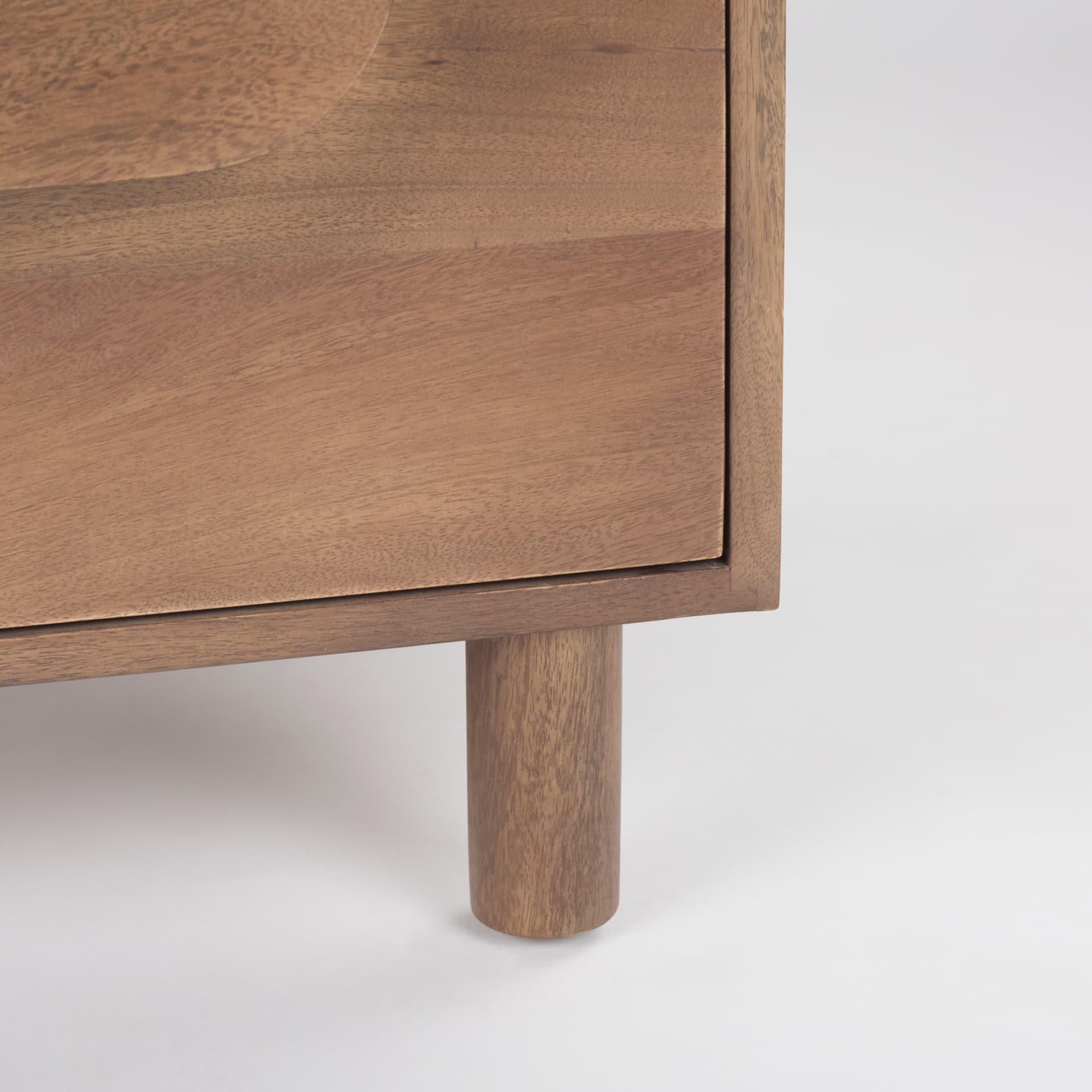 Astrid 36L x 17W x 30.3H Medium Brown Solid Wood 3 Drawer Cabinet — product photograph
