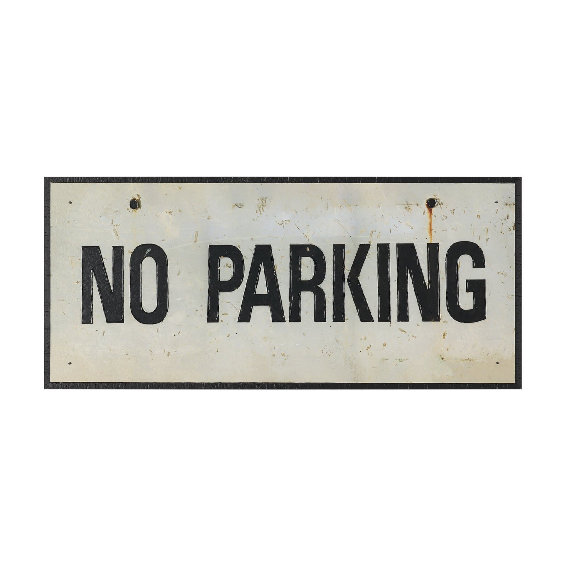 No Parking LG by Mercana Studio Hand Embelished Textured Framed Artwork Matted — product photograph
