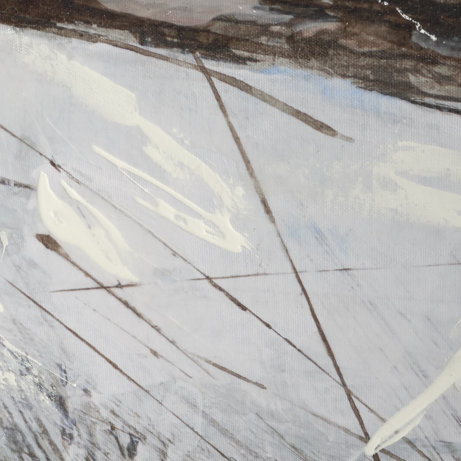 Quiet Horizons II by Mercana Studio Hand-Embellished Textured Framed Canvas Artwork — product photograph