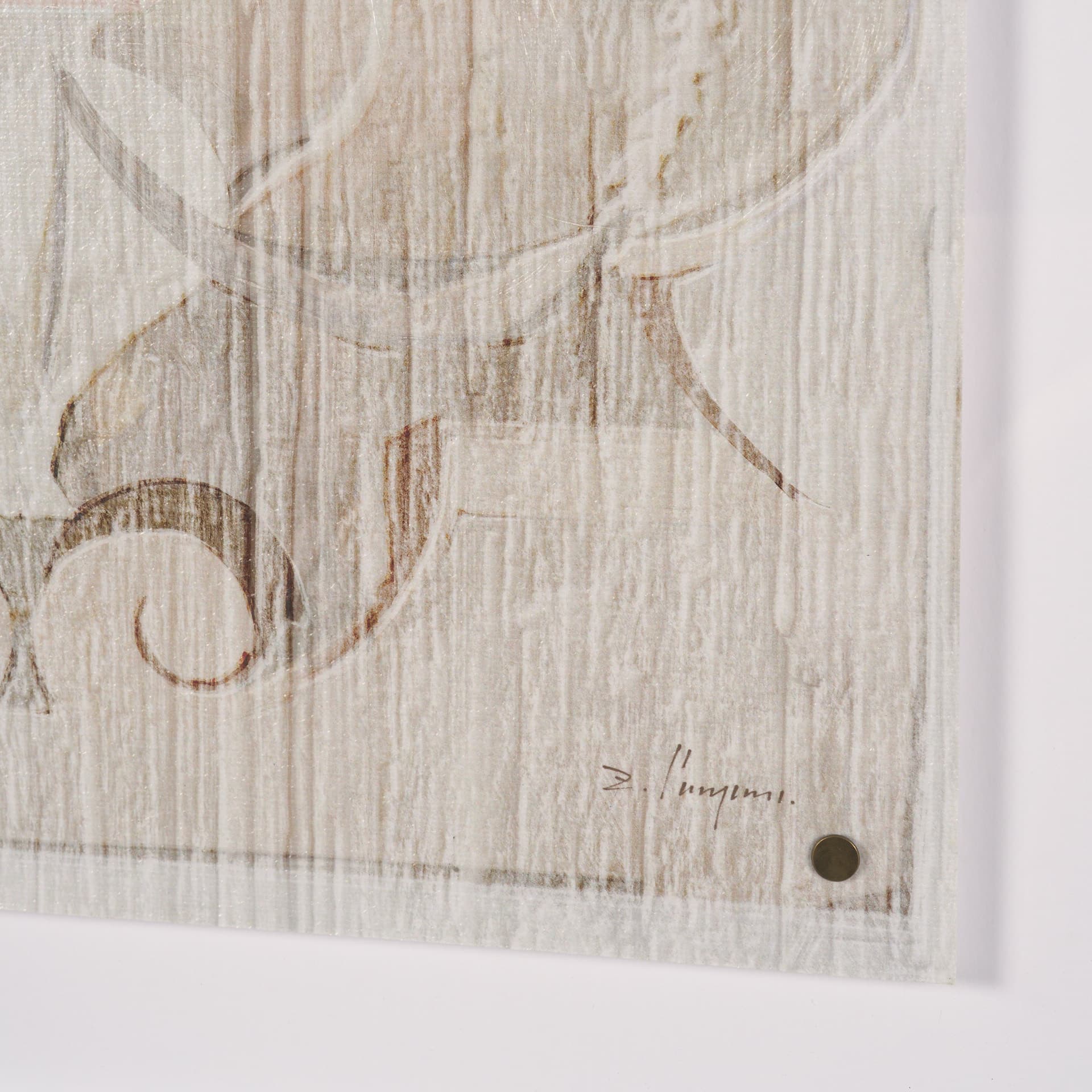Panel Etching I by Mercana Studio a Hand Embellished Framed Art Print under Glass — product photograph