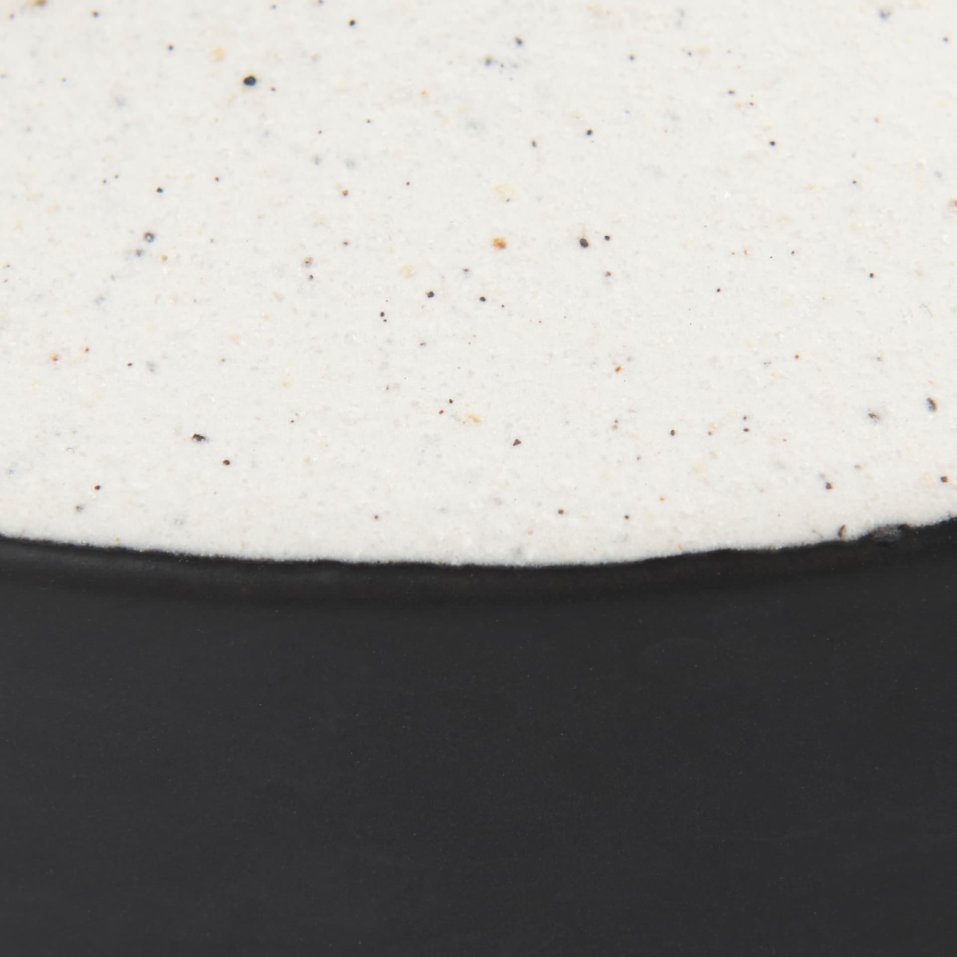 Burton 8.3H Small White and Black Ceramic Jug Vase — product photograph