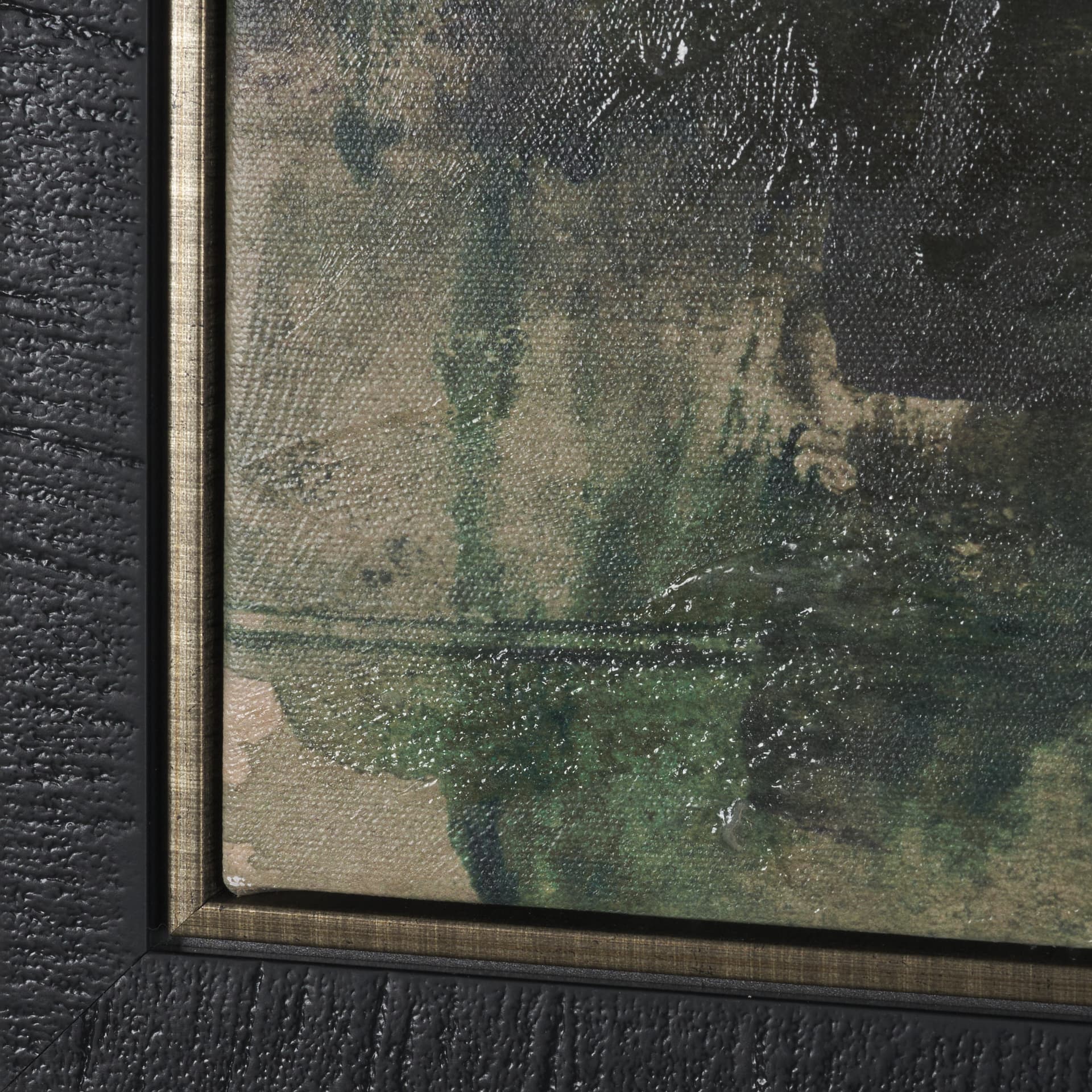 Dusk by Mercana Studio Hand-Embellished Textured Framed Canvas Artwork — product photograph