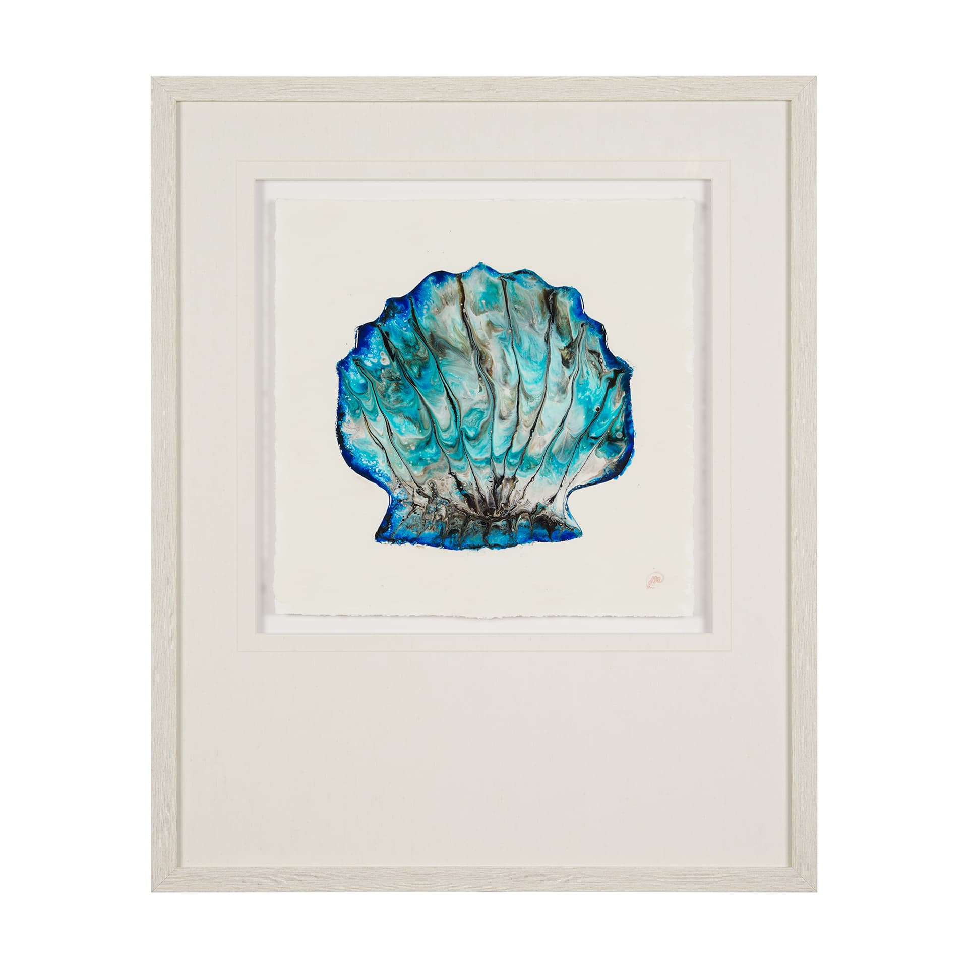 Sea Pearl by Studio M a handmade Original Framed Artwork under Glass — product photograph