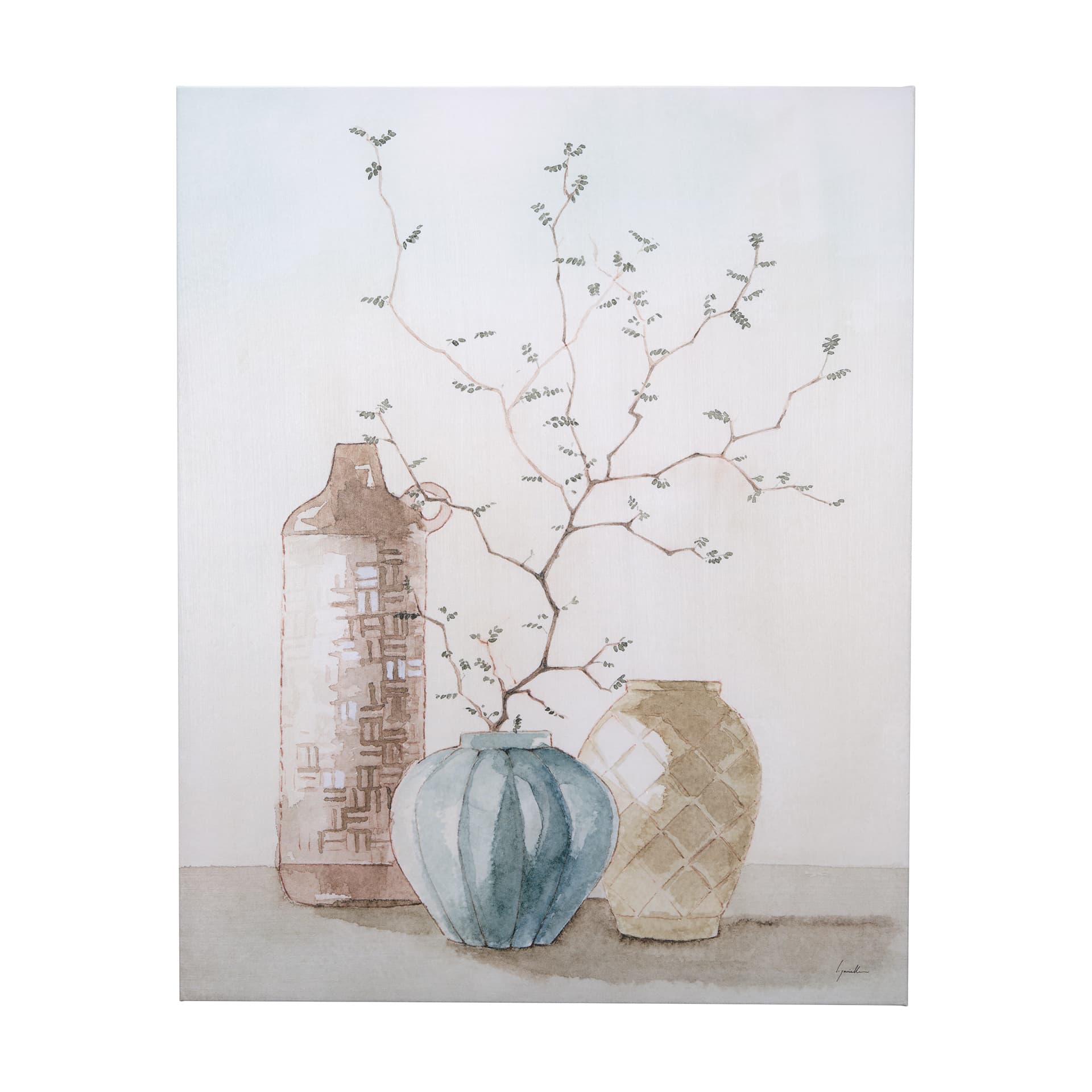 Boho Branches II by Mercana Studio a Hand Embellished Textured Canvas — product photograph