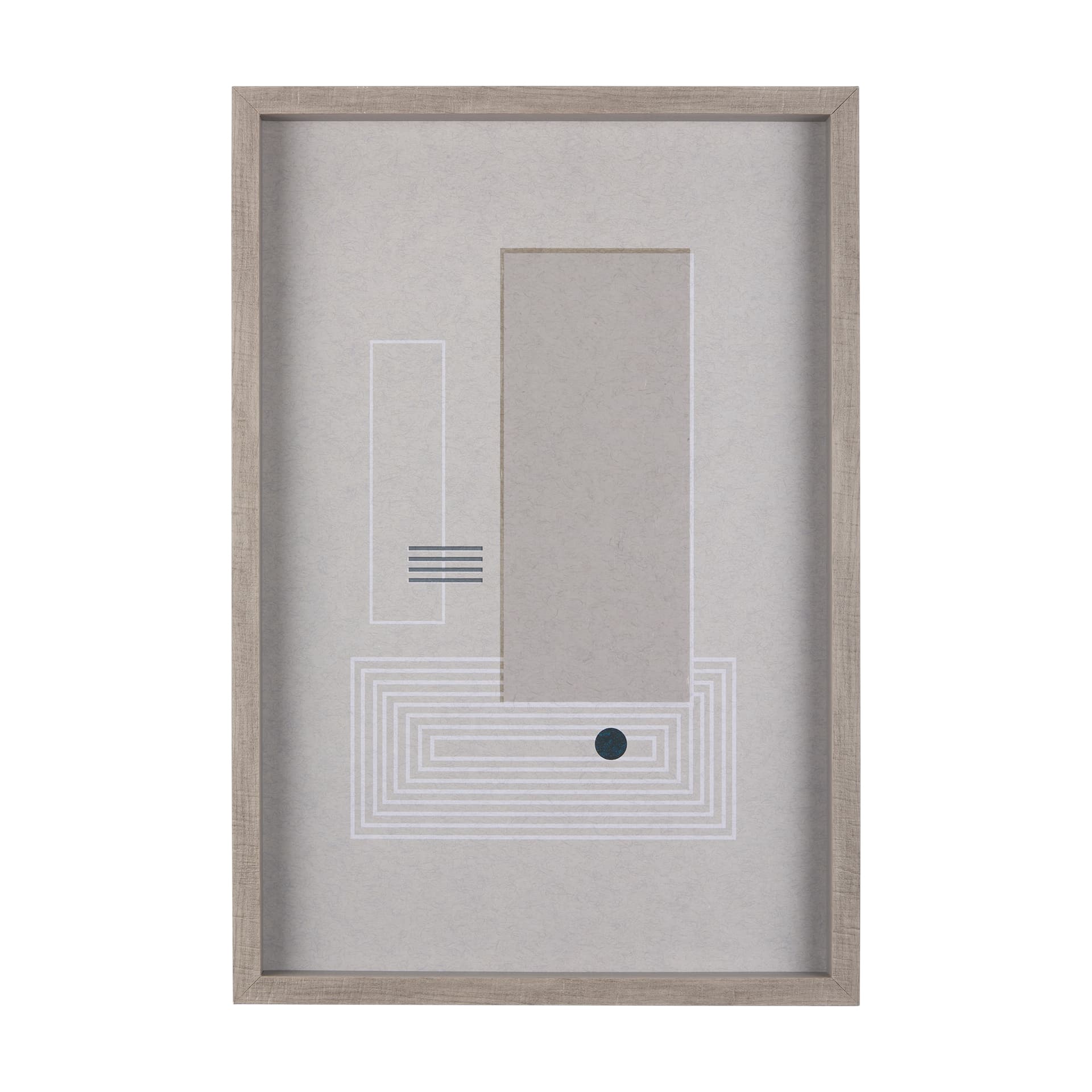Balance VI by Mercana Studio a Hand Embellished Textured Framed Art Print Matted under Glass — product photograph
