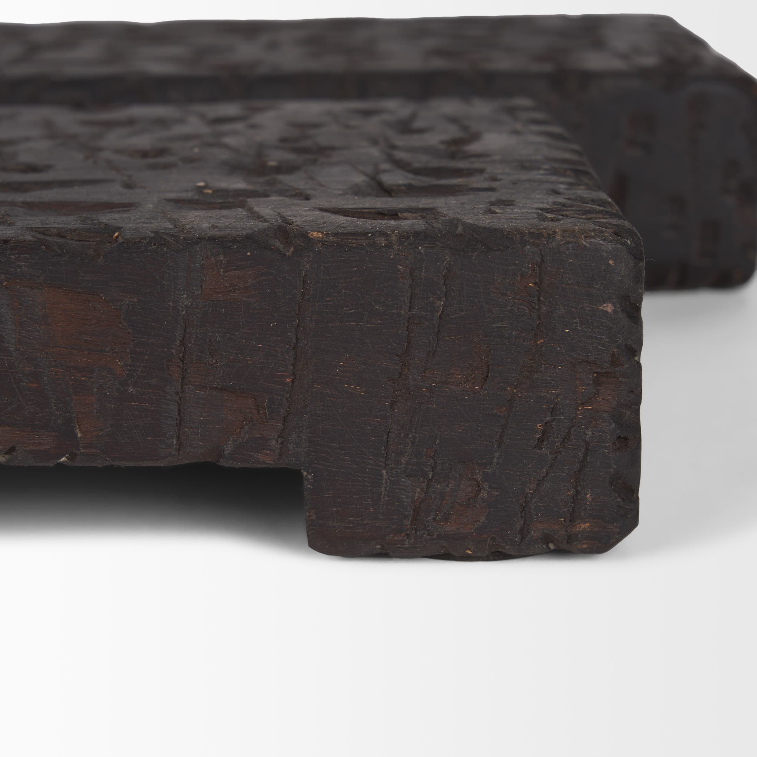 Shira Reclaimed Dark Brown Wooden Riser (Set of 2) — product photograph