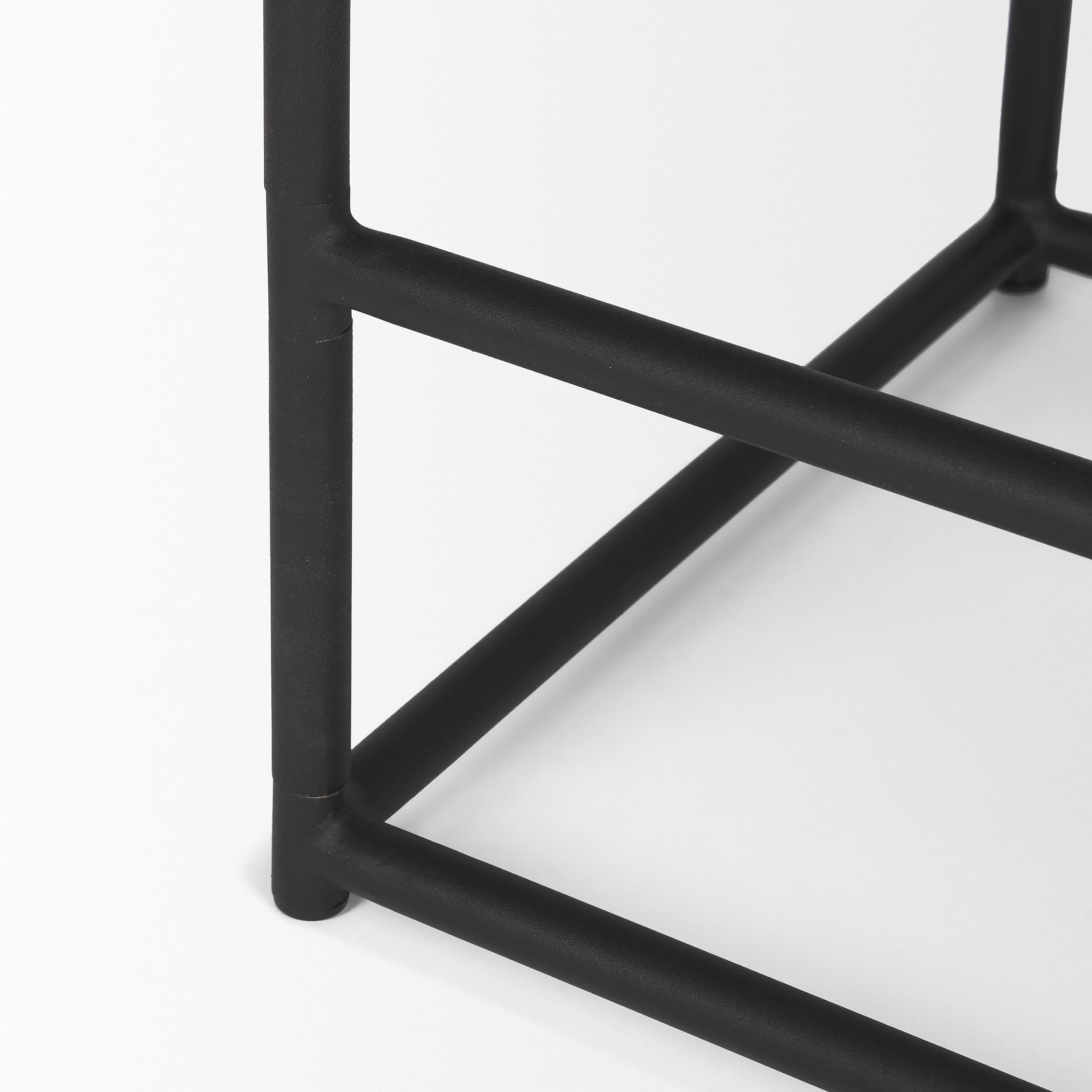 Taniel Backless 26in Seat Counter Stool | Light Brown Metal w/ Metal — product photograph