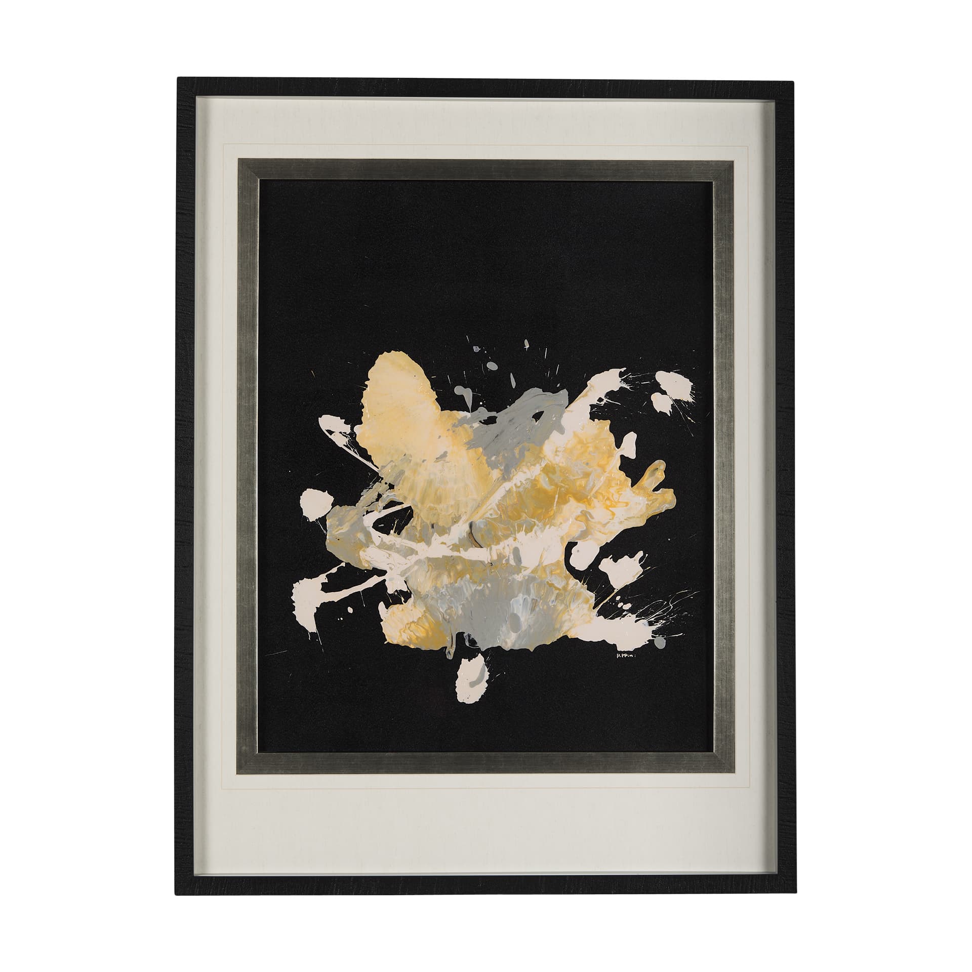 Cosmos I by Mercana Studio a Hand Embellished Textured Framed Art Print Matted under Glass — product photograph