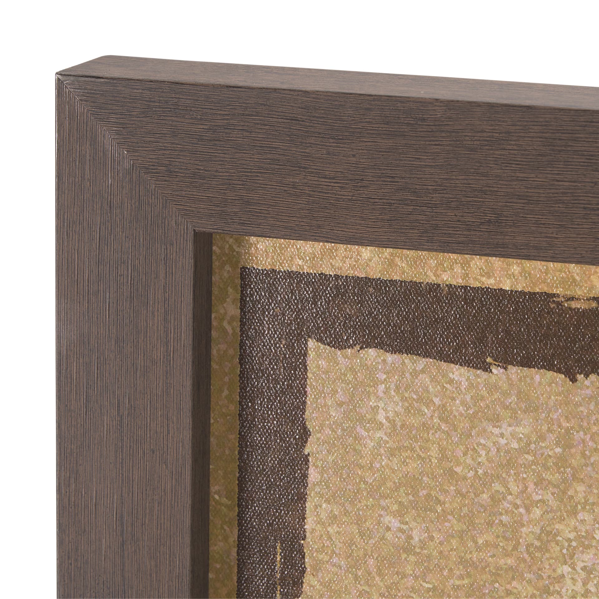 Rustic Type by Tania Bello a Hand Embellished Textured Framed Art Print — product photograph