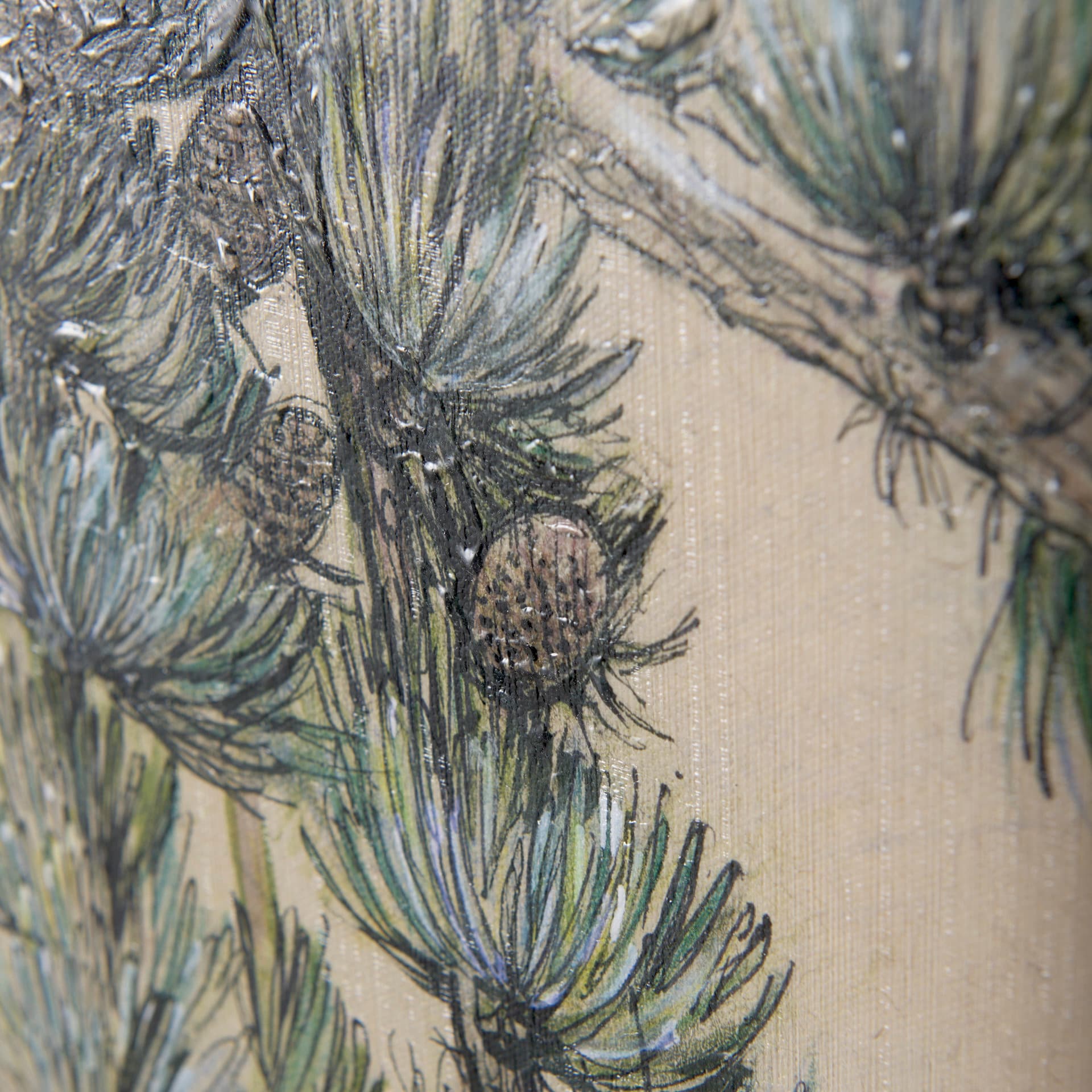 Evergreen collection II by Victoria a Hand Embellished Textured Canvas — product photograph