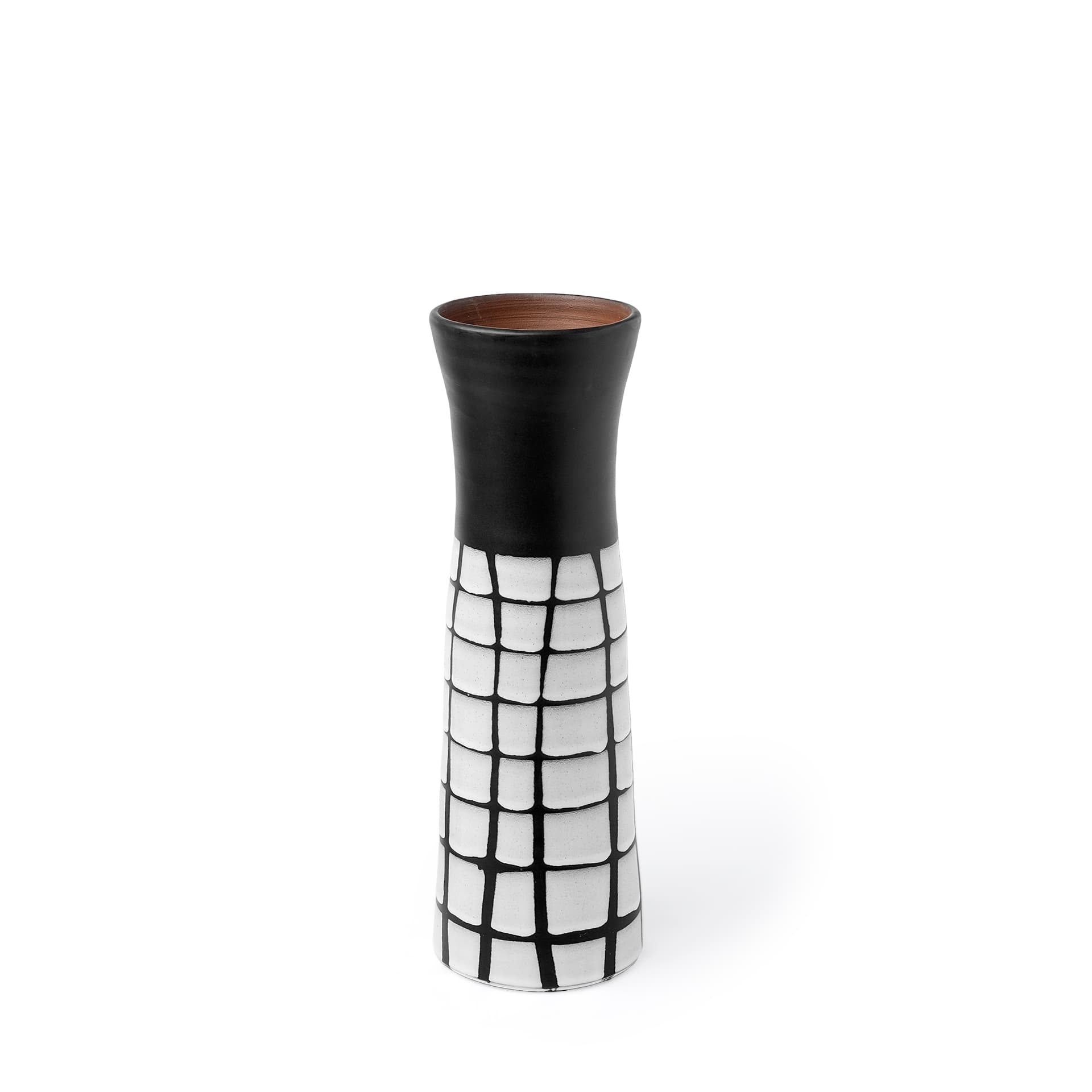Luanda Large Black/White Large Ceramic Vase — product photograph