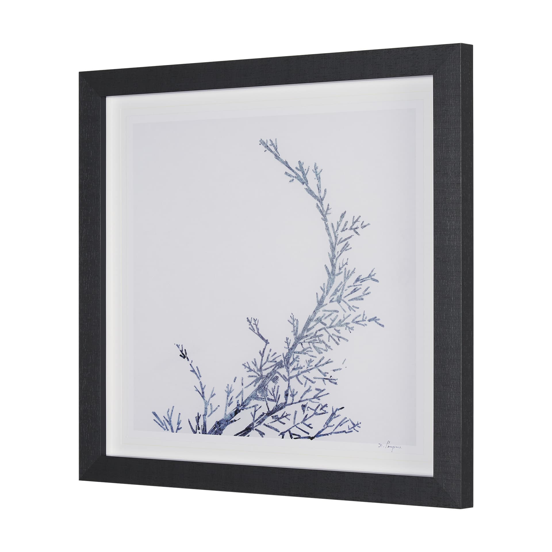 Evergreen Branches IV by Mercana Studio a Hand Embellished Framed Art Print Matted under Glass — product photograph