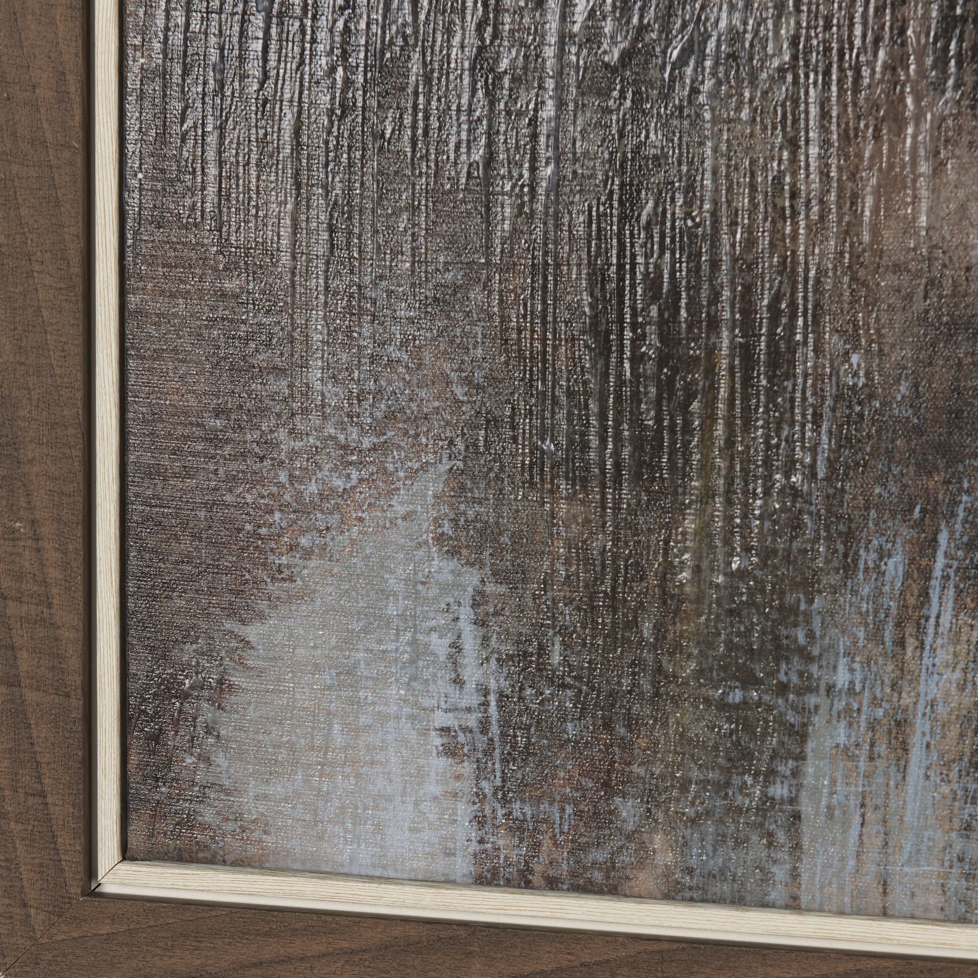 Morning Mist by Mercana Studio a Hand Embellished Textured Framed Canvas — product photograph