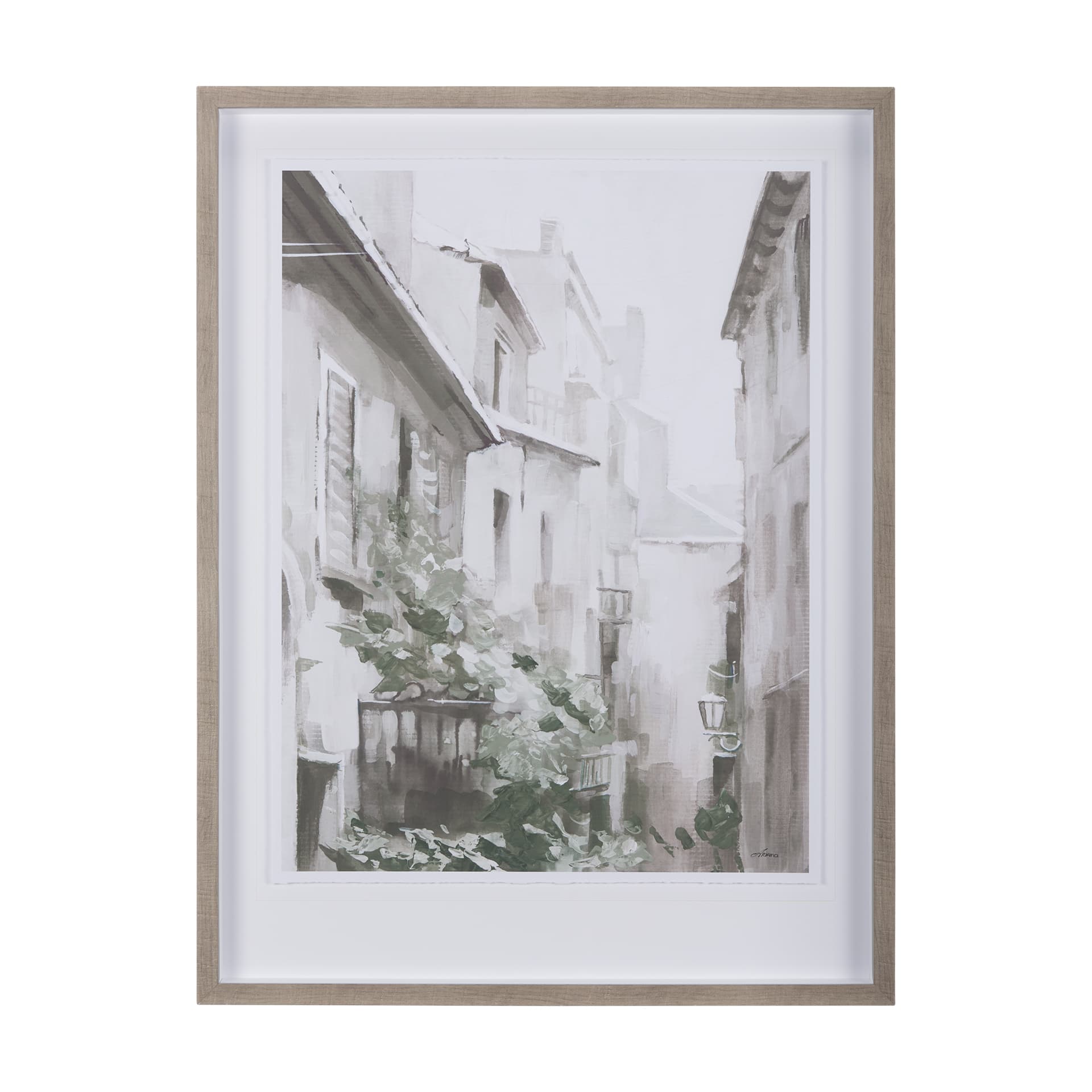 The Old Lodge Lane I by Natalia a Framed Art Print Matted under Glass — product photograph