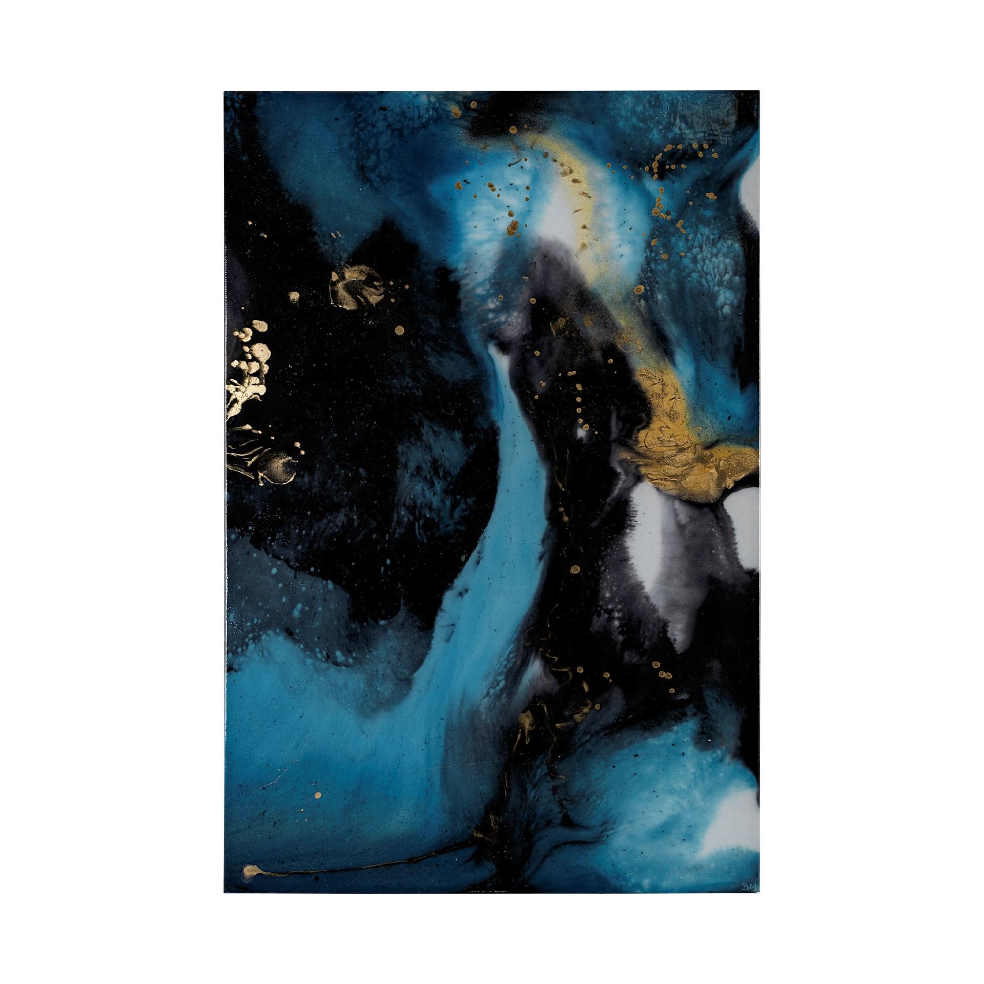 Ocean Currents II by Mercana Studio a Hand Embellished Textured Canvas — product photograph
