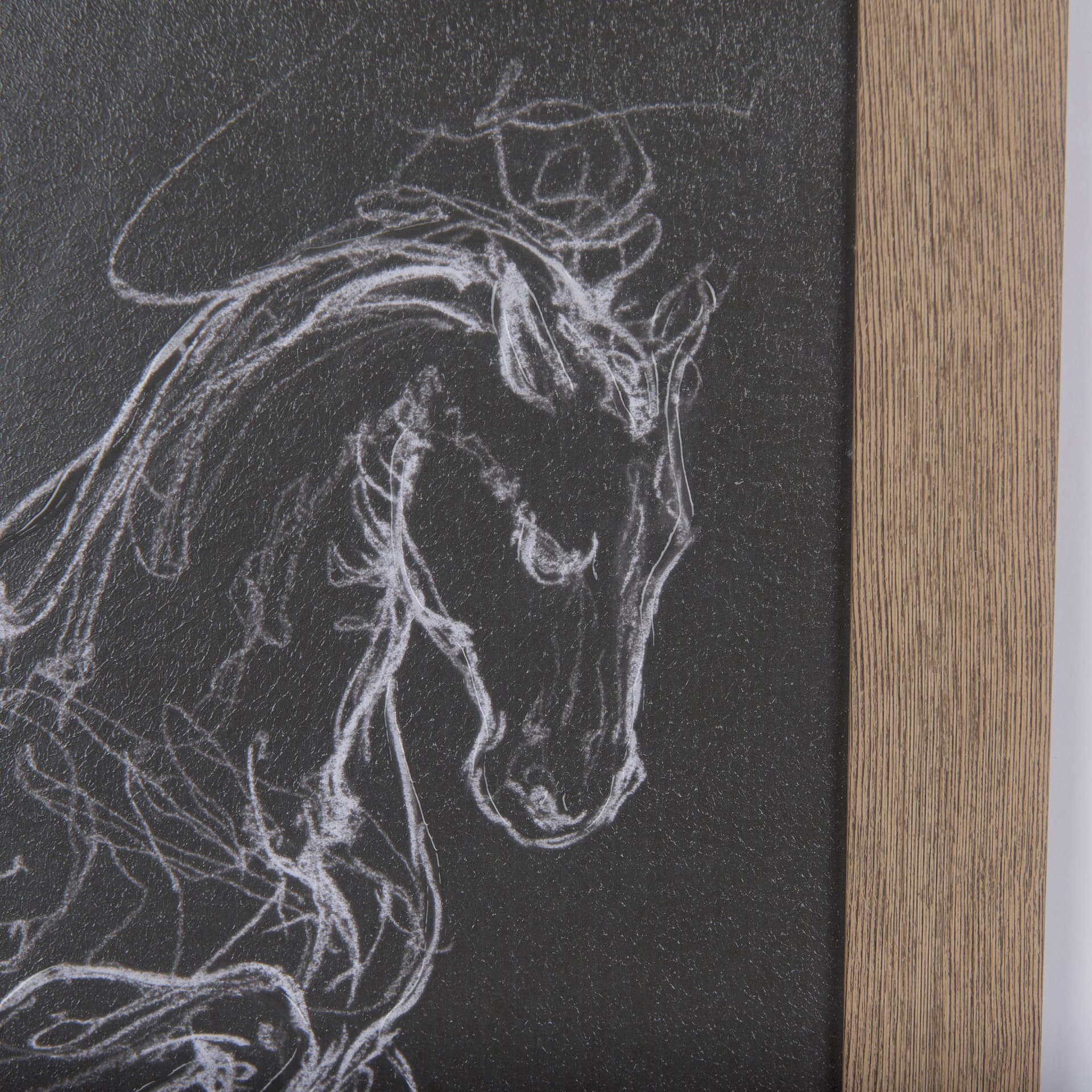 Horse III by Mercana Studio a Hand Embellished Textured Framed Art Print Matted under Glass — product photograph