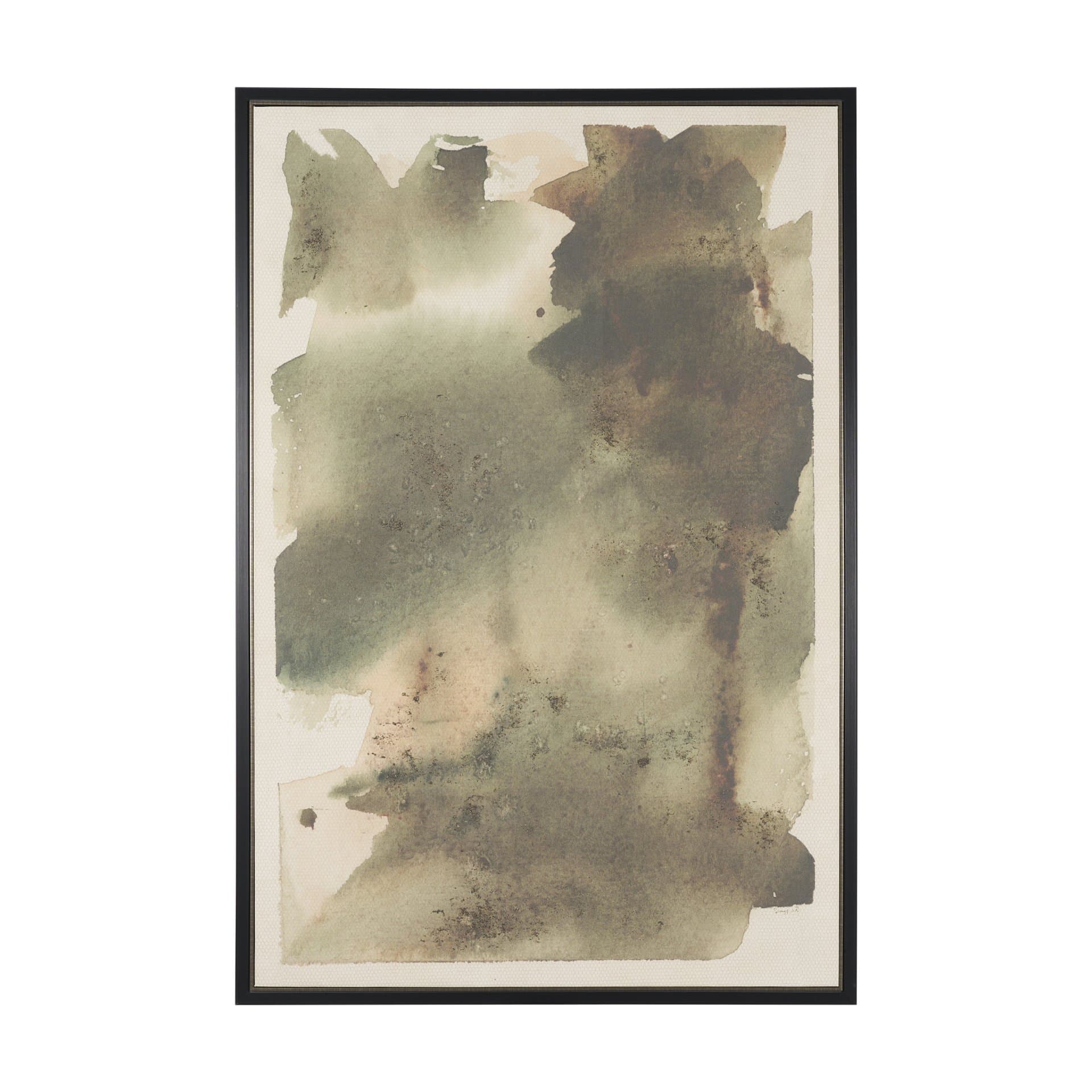 Aboreal Fade II by Mercana Studio Hand-Embellished Textured Framed Canvas Artwork — product photograph
