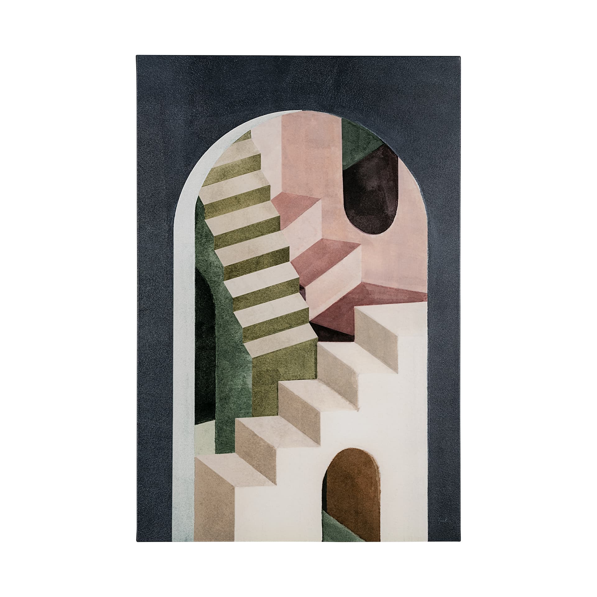 Labyrinth I Multi Color by Mercana Studio a Hand Embellished Textured Canvas — product photograph