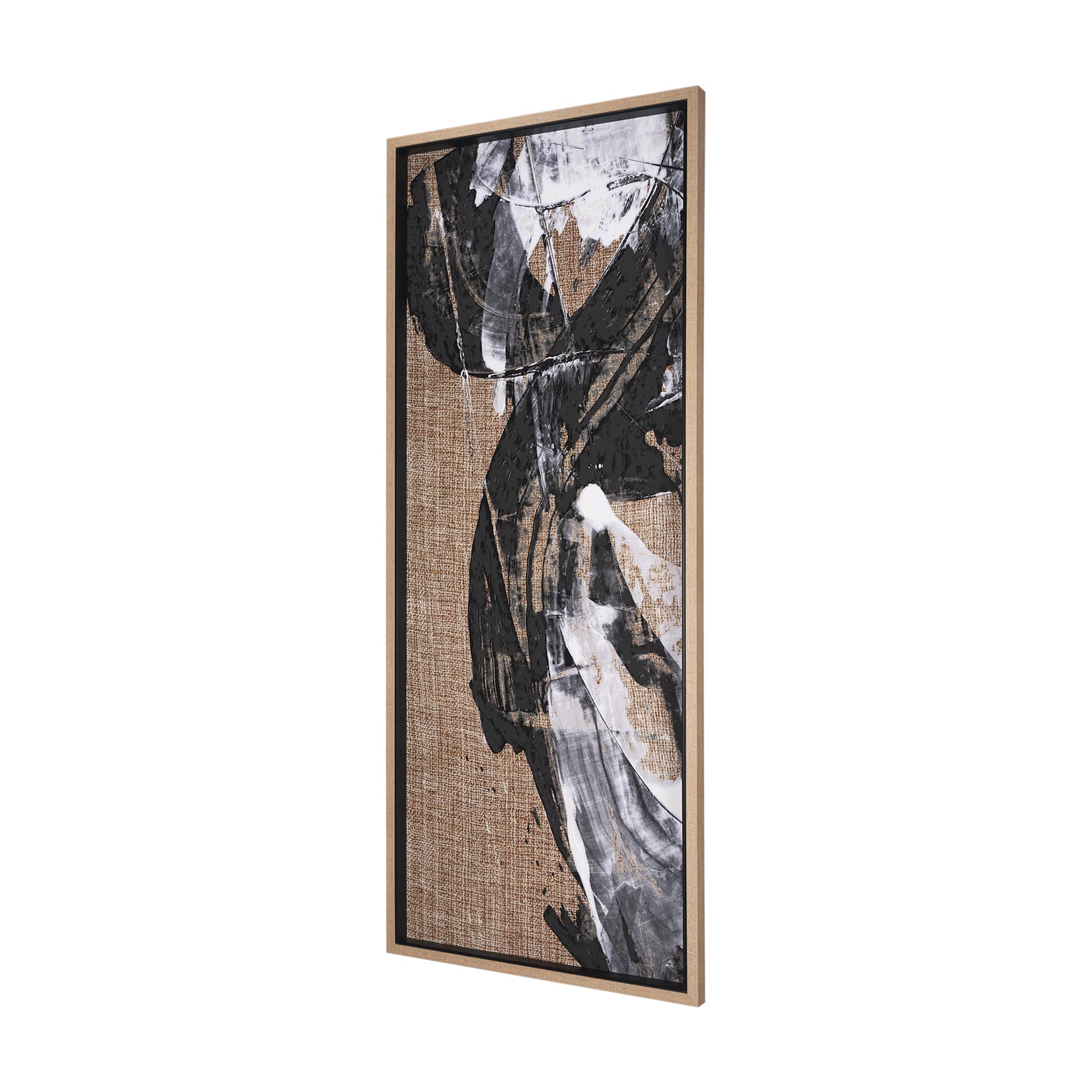 Meshy II by Mercana Studio a Hand Embellished Textured Framed Art Print — product photograph