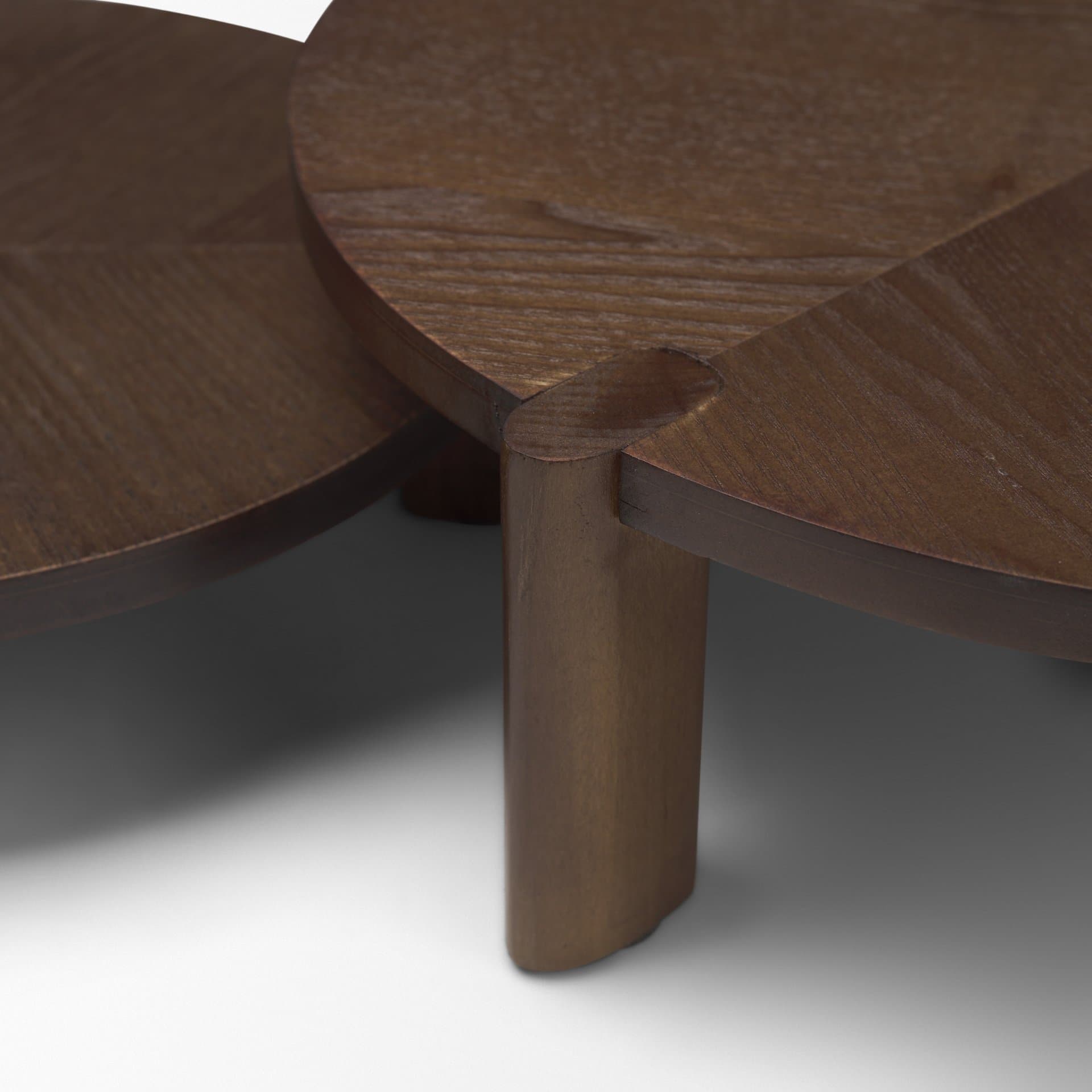 Stow Dark Brown Walnut Wood Risers (Set of 2) — product photograph
