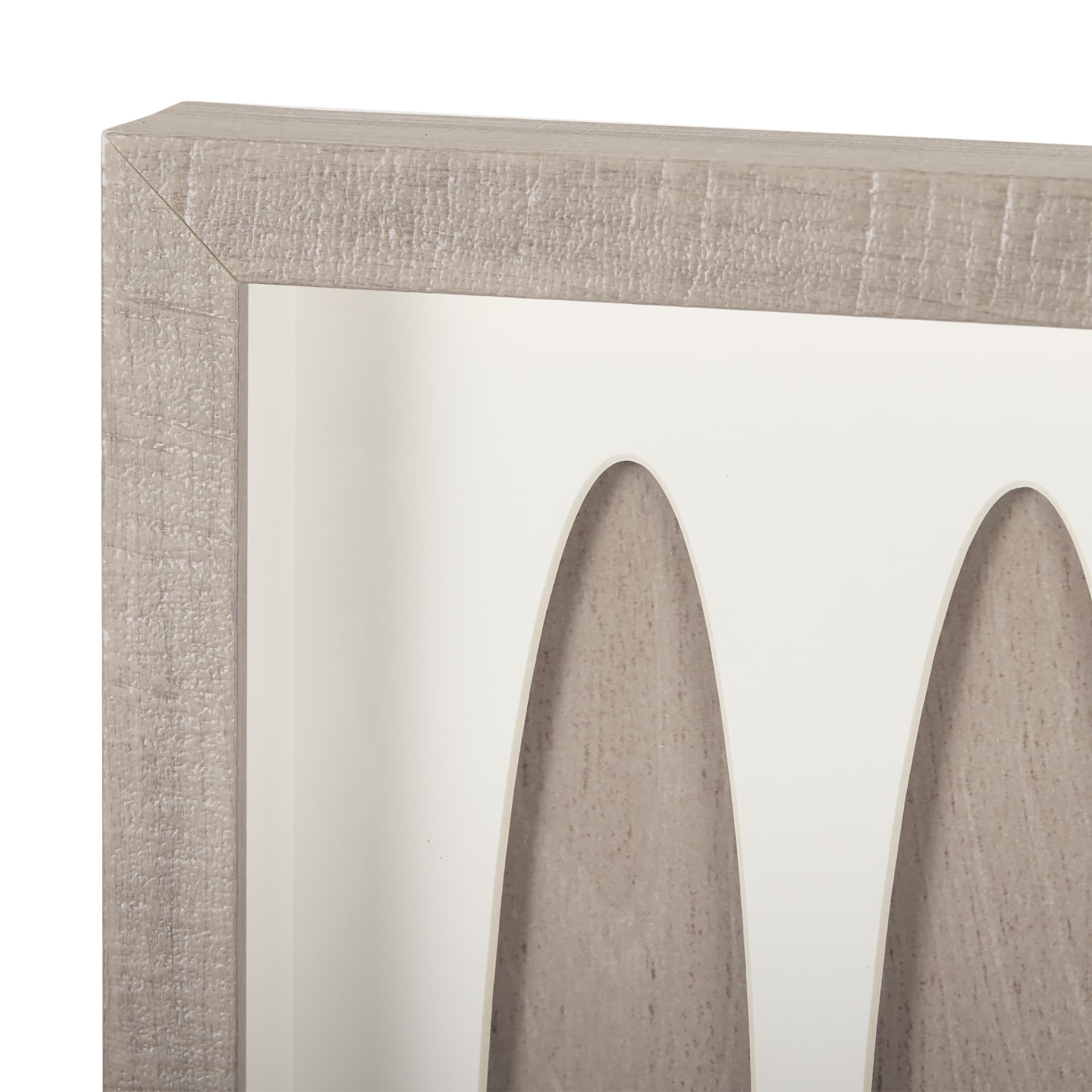 Wood Grain Silhouette IV by Studio M a Framed Art Print Matted under Glass — product photograph