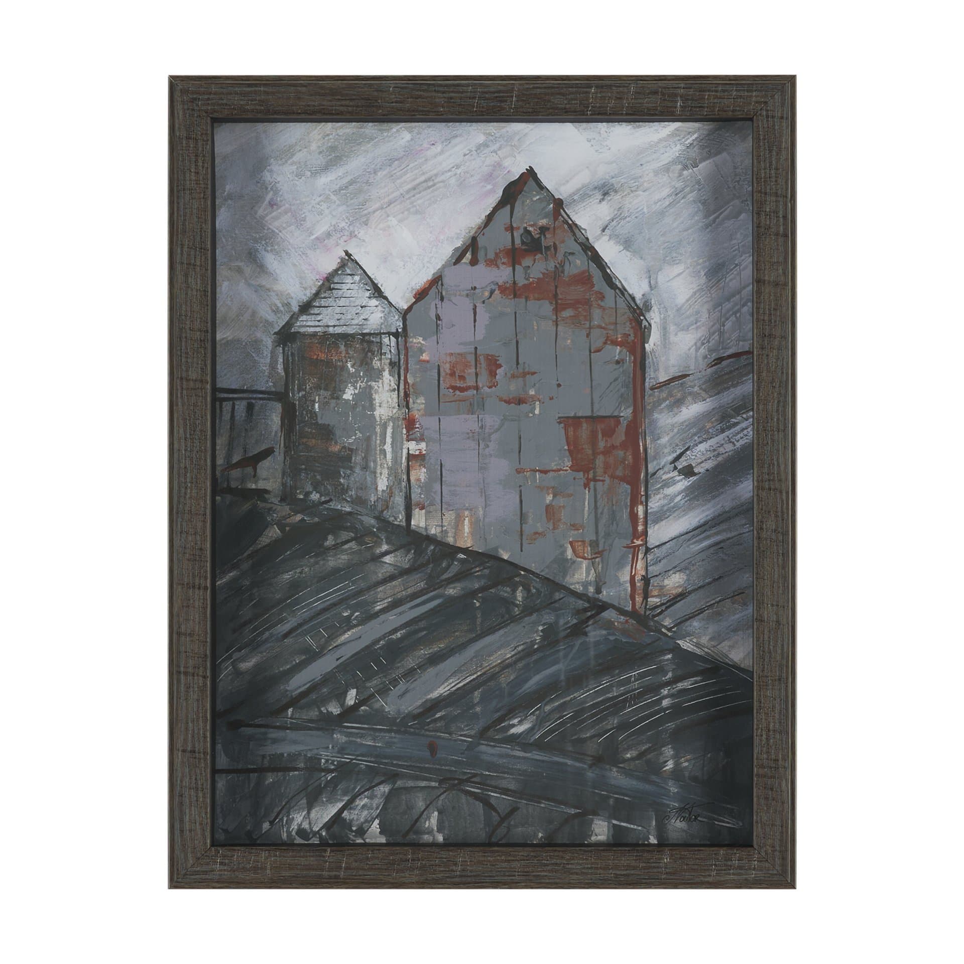 Community 1B by Mercana Studio Framed Artwork Matted under Glass — product photograph