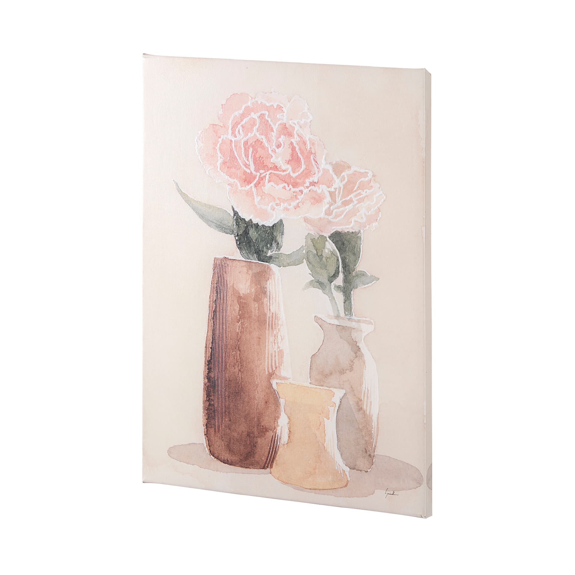 Boho Flowers I by Gabrielle Crawford a Hand Embellished Textured Canvas — product photograph