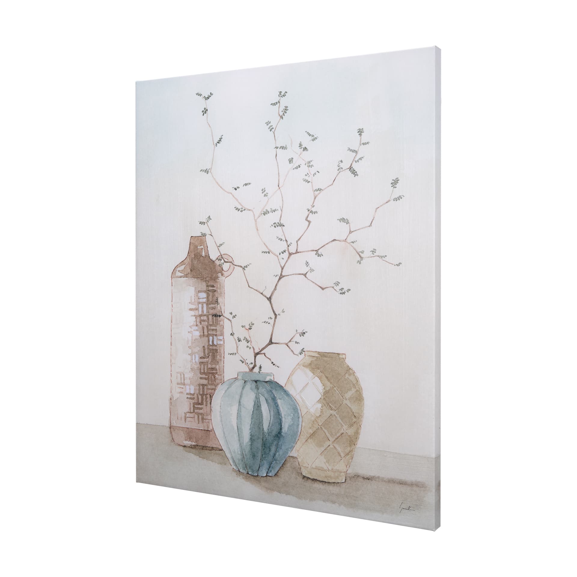 Boho Branches II by Mercana Studio a Hand Embellished Textured Canvas — product photograph