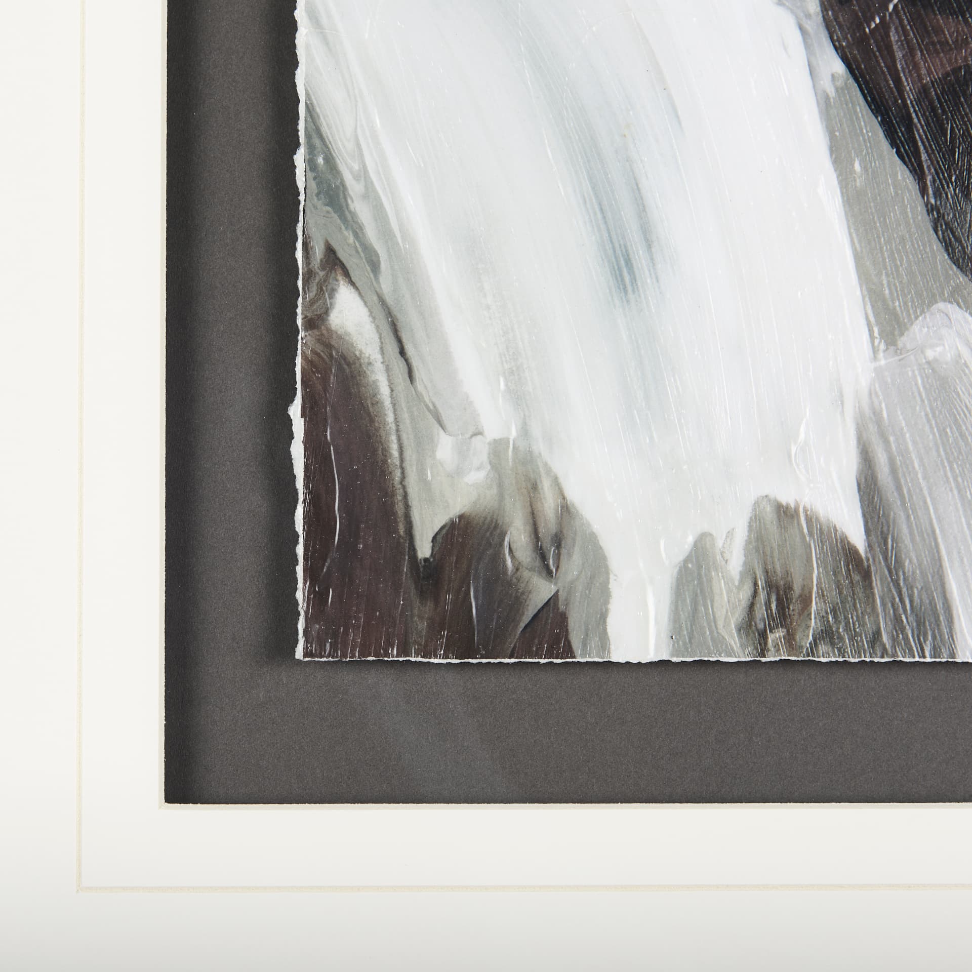Harmonic VI by Mercana Studio a Hand Embellished Textured Framed Art Print Matted under Glass — product photograph