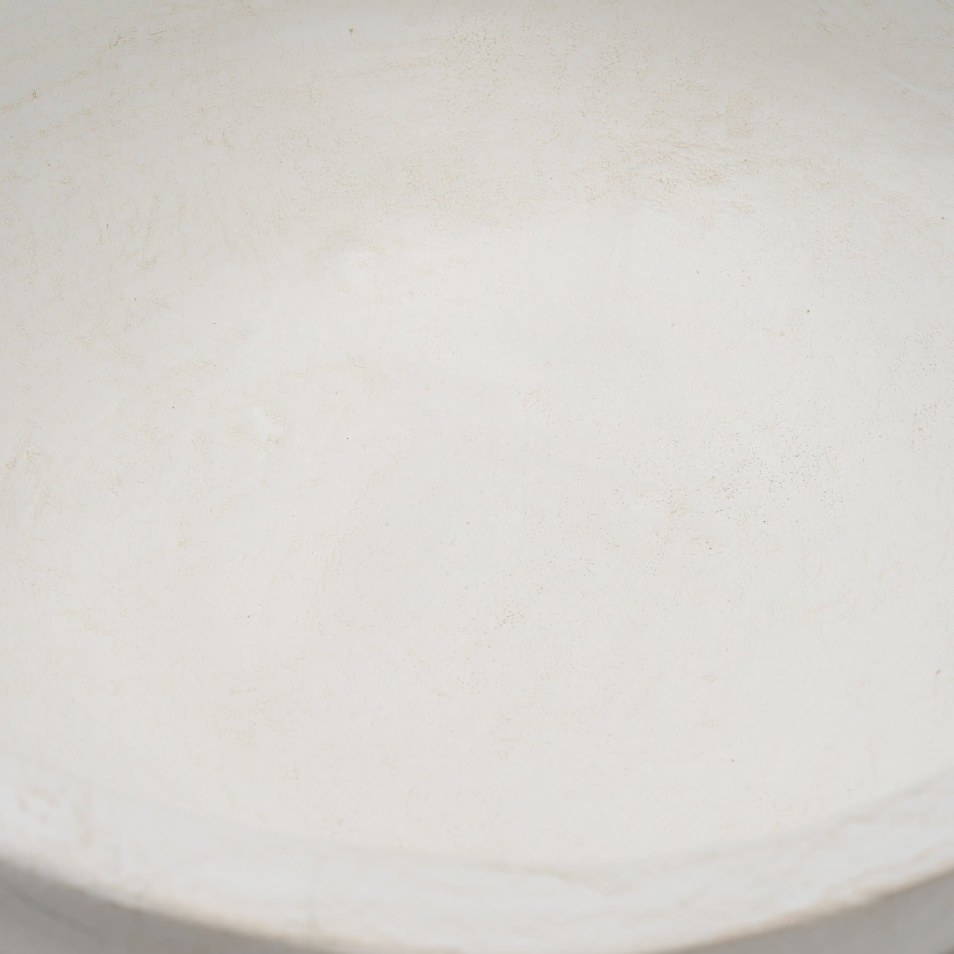 Punto Small White Paper Mache Dotted Centerpiece Bowl — product photograph