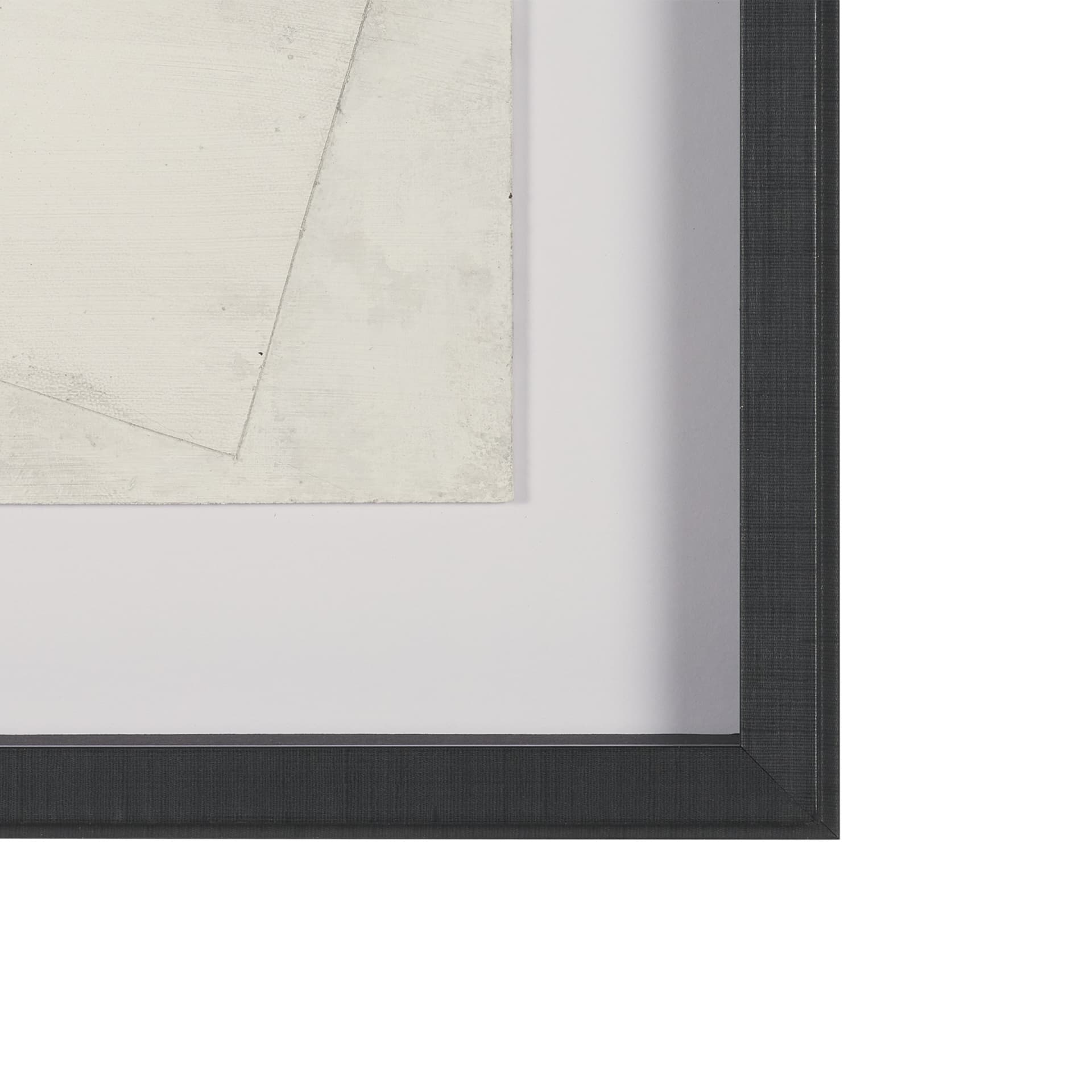 Linen Folds II by Mercana Studio Handmade Original Framed Artwork Matted under Glass — product photograph