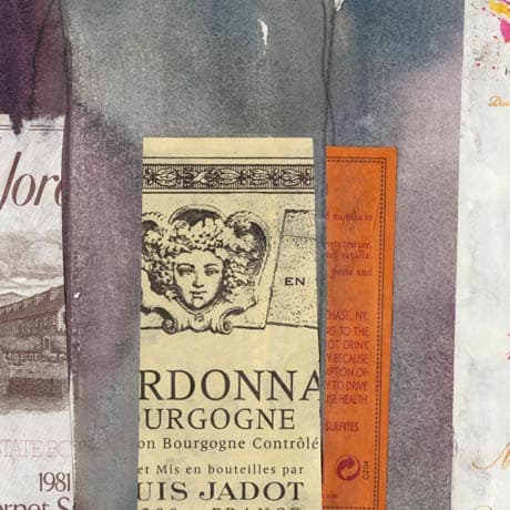 Dinner Party III by Samuel Dixon a Hand Embellished Textured Framed Art Print Matted under Glass — product photograph