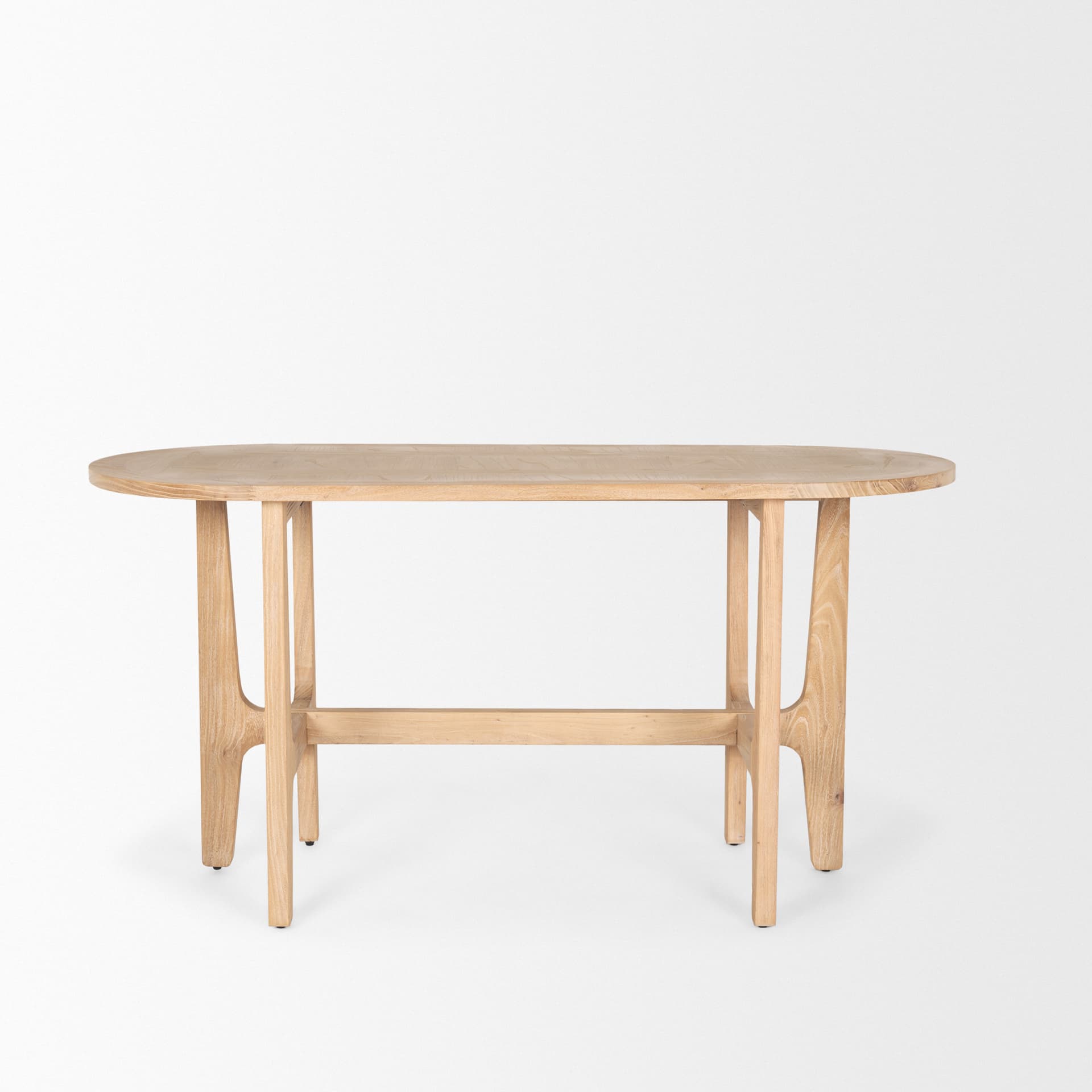 Taylin Light Brown Solid Wood Desk — product photograph