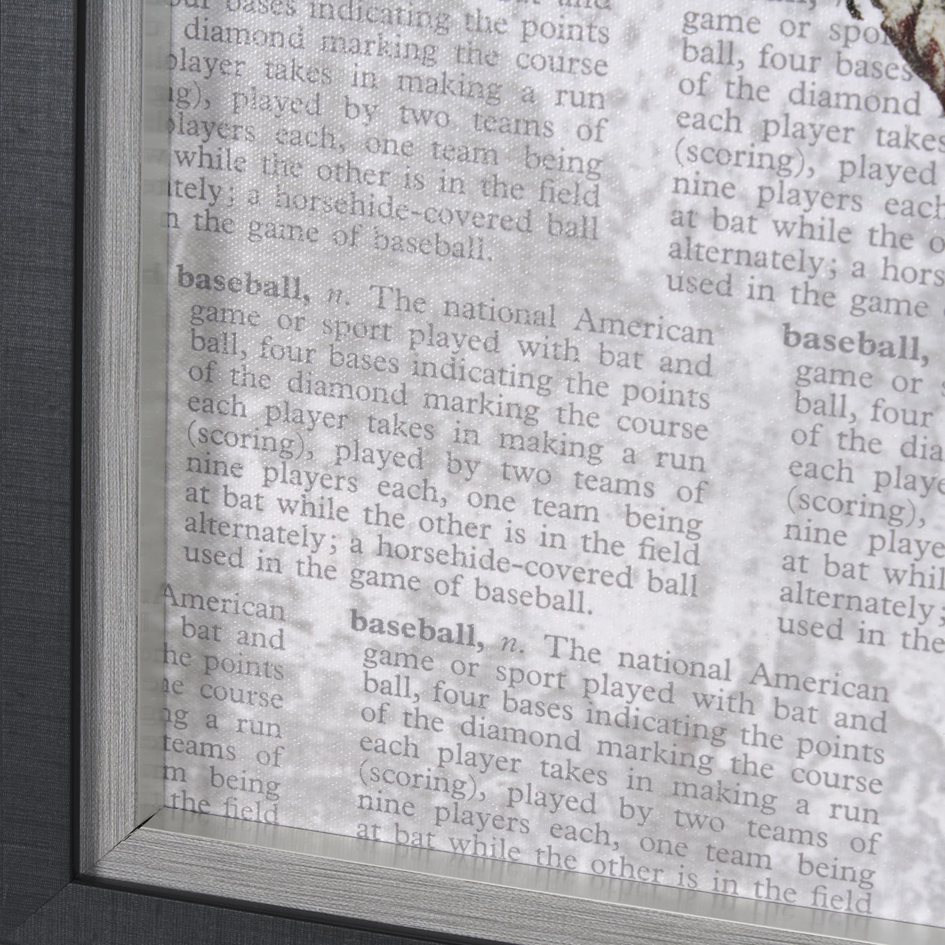 Definition of Sport I by Mercana Studio a Hand Embellished Textured Framed Art Print — product photograph