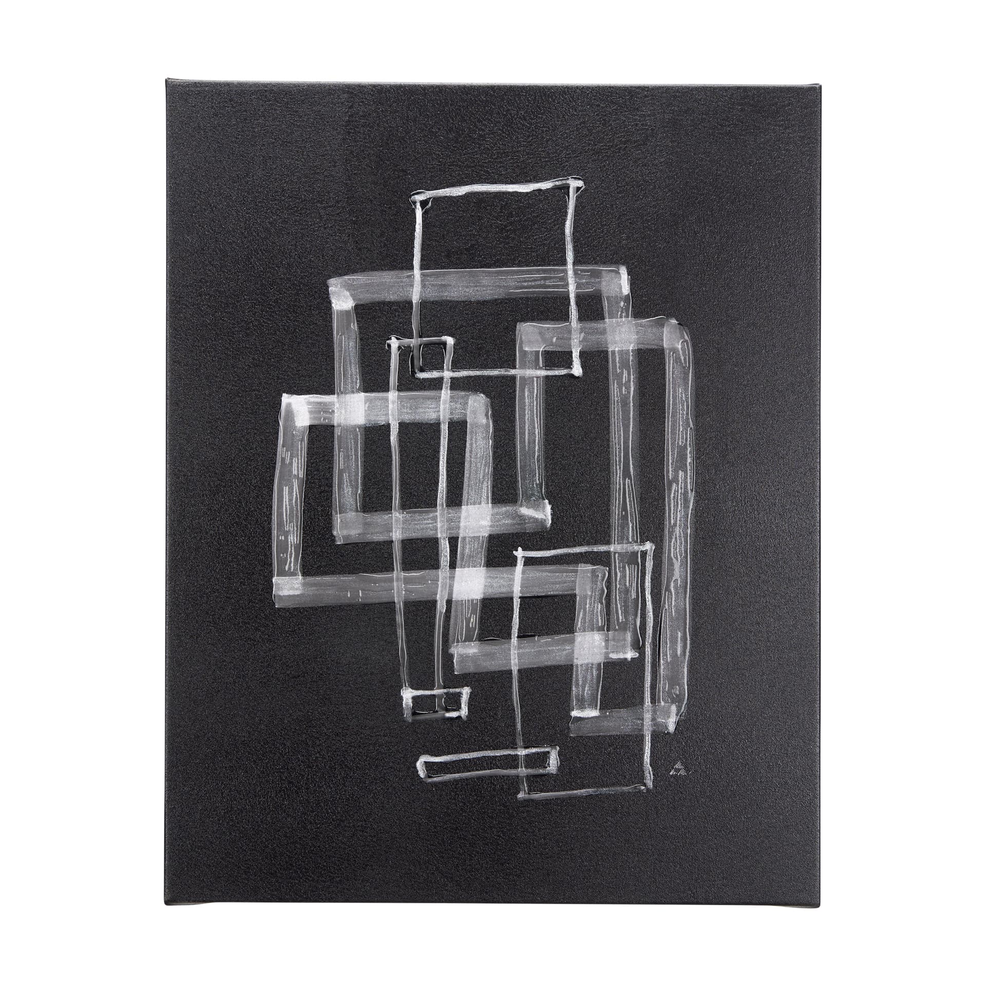Lines III by Mercana Studio a Hand Embellished Textured Canvas — product photograph