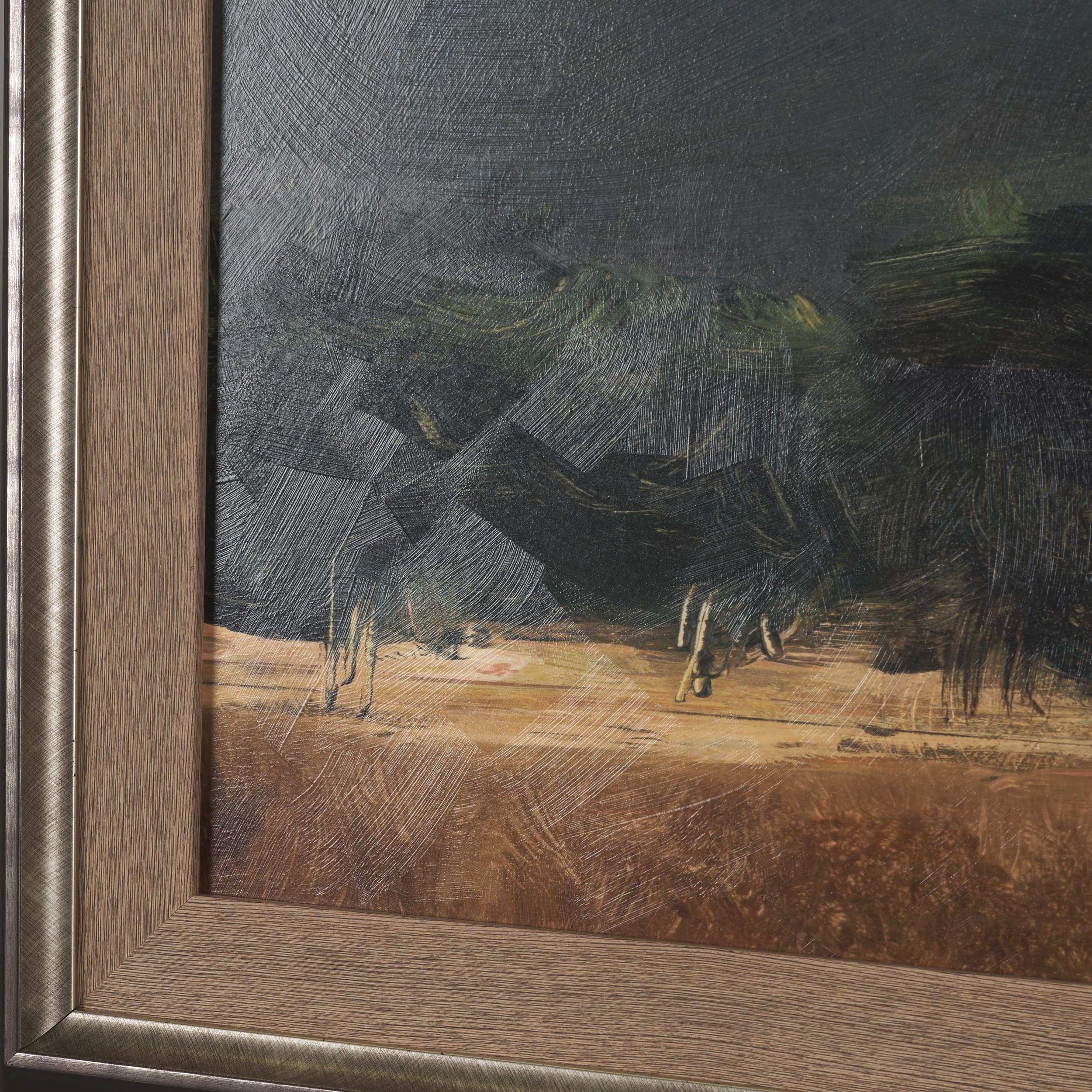 Haze Landscape by Mercana Studio a Hand Embellished Textured Framed Art Print — product photograph