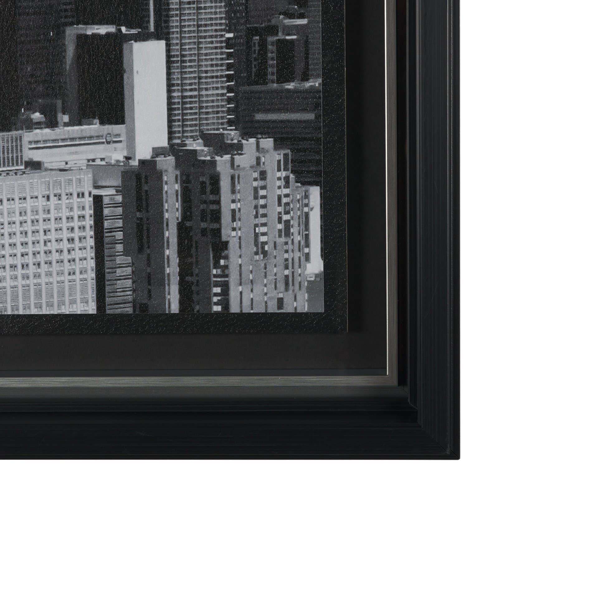 Midtown Manhattan Skyline (Set of 3) by Richard Silver Textured Framed Art Print Matted under Glass — product photograph