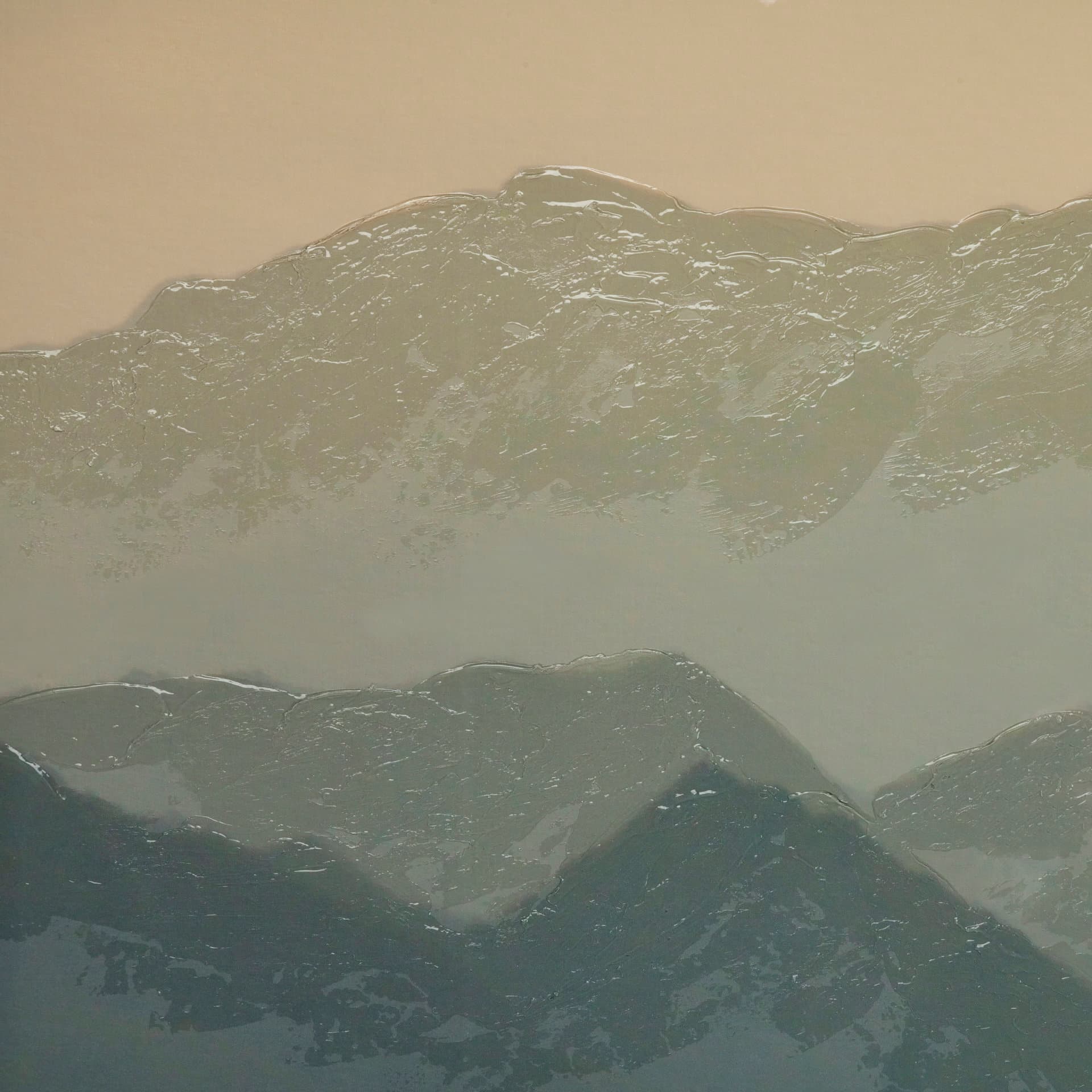 Mountain Light by Wild Wonders of ChinHand Embellished Textured Framed Art Print Matted under Glass — product photograph