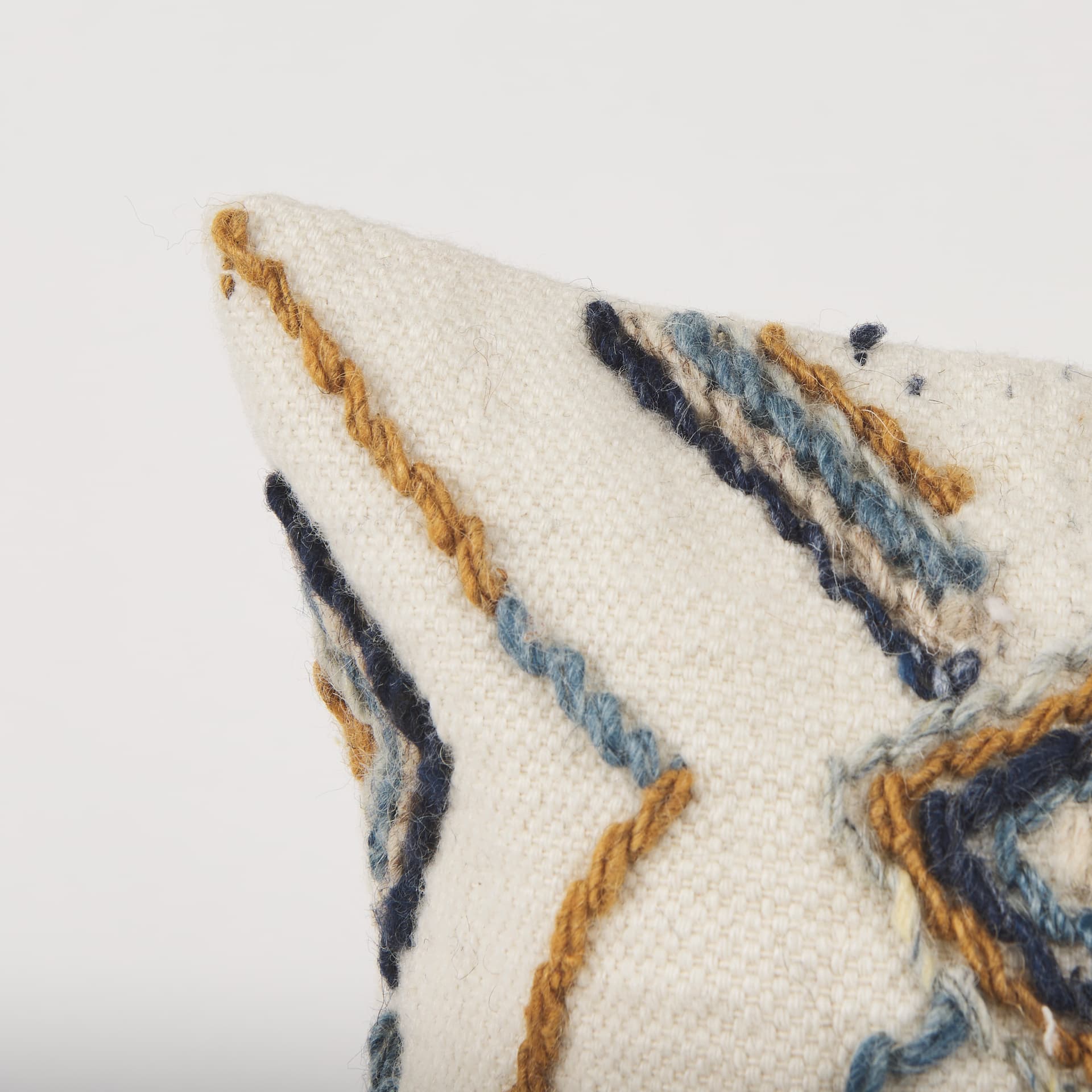 Kitt 14x26 Cream Multi Colored Patterned Lumbar Pillow Cover — product photograph