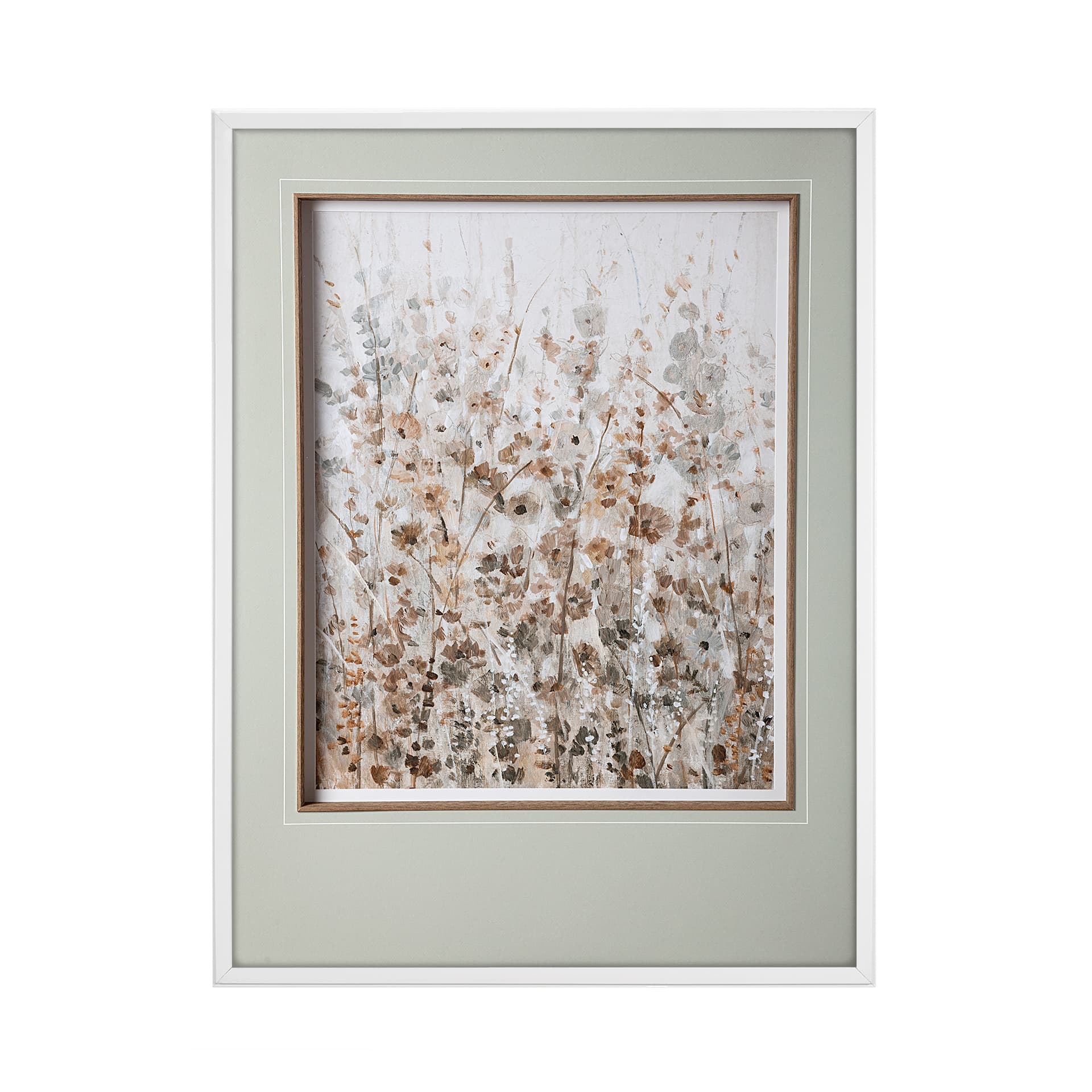 Early Fall Flowers I by Tim OToole a Hand Embellished Textured Framed Art Print Matted under Glass — product photograph