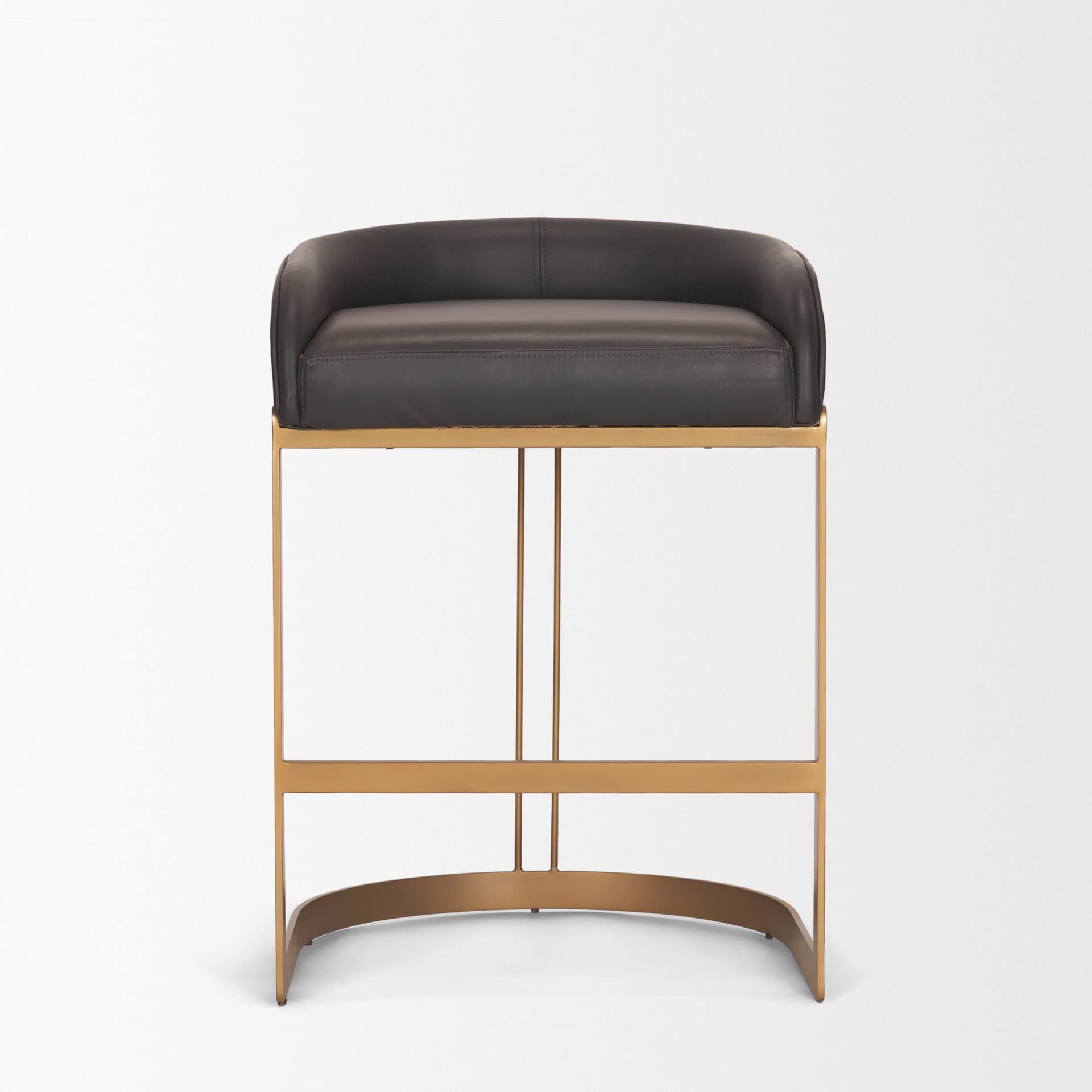 Hollyfield Backless 26.75in Seat Counter Stool | Brown Charcoal — product photograph