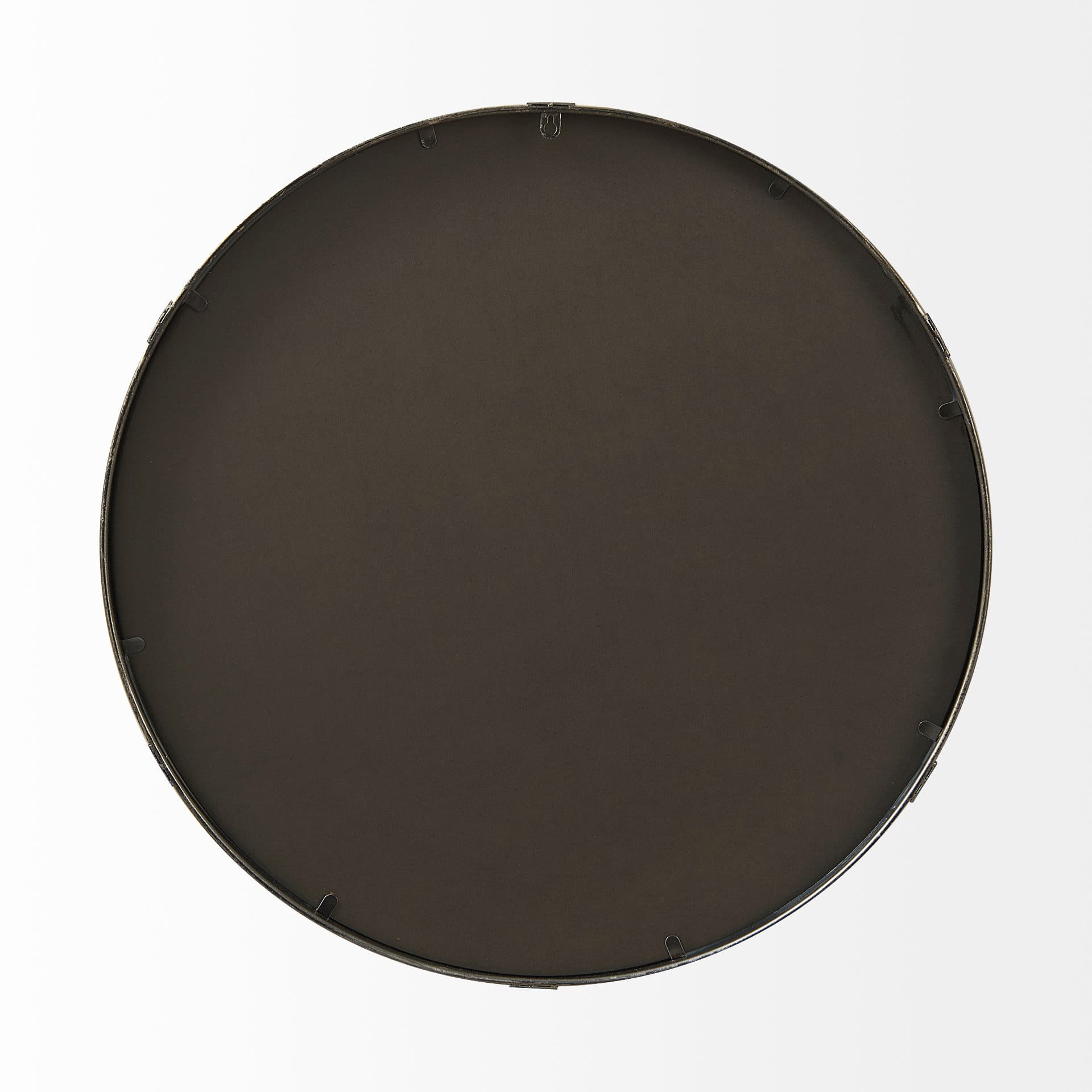Melissa 28.5" Medium Round Gold Metal Wall Mirror — product photograph