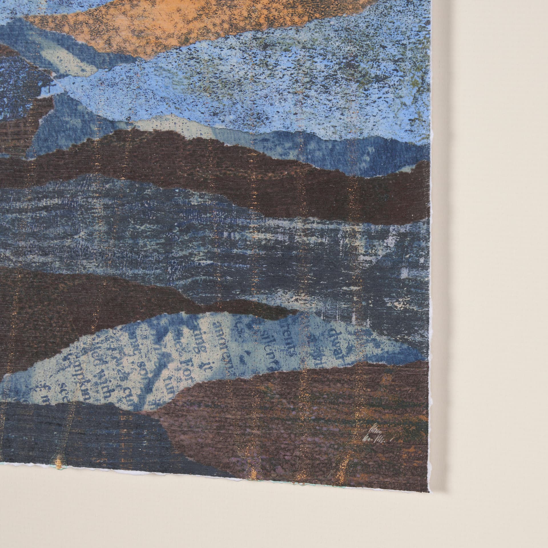 Off In The Distance IV by Mercana Studio a Hand Embellished Framed Art Print Matted under Glass — product photograph