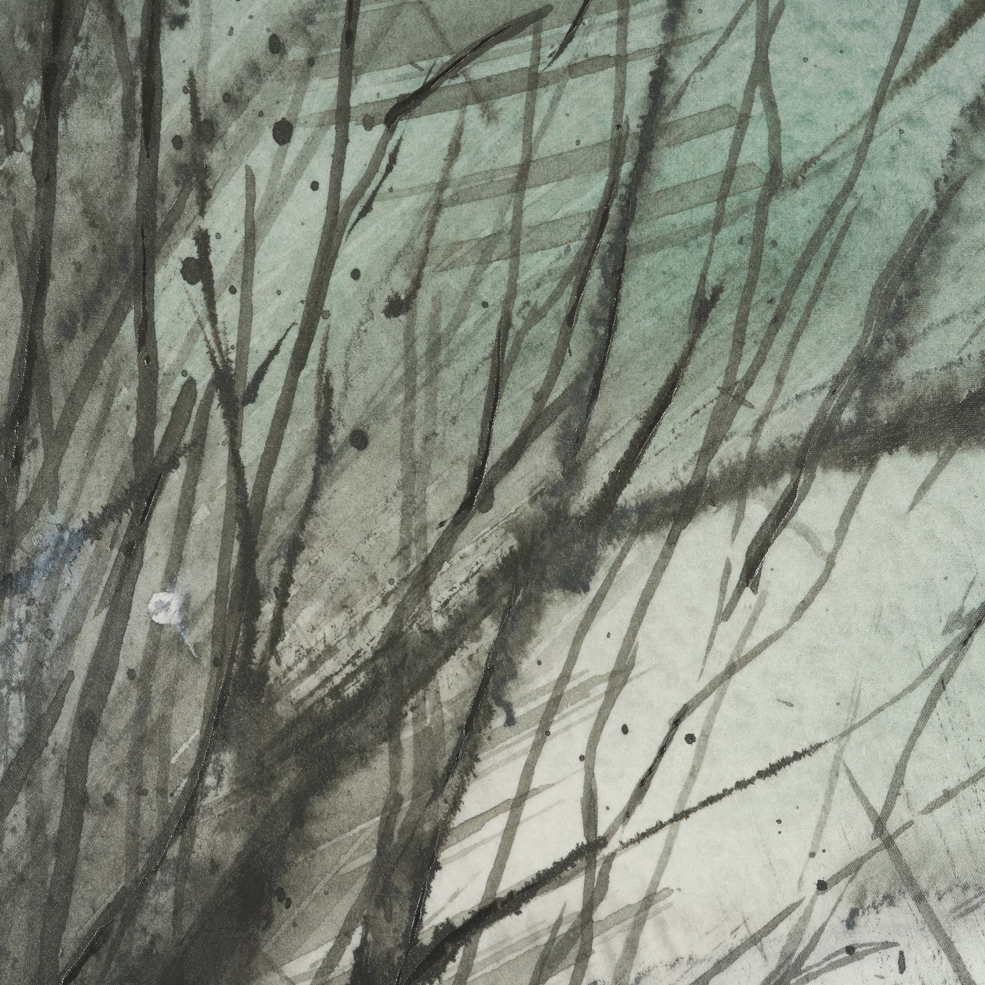 Brook and Willows I by Mercana Studio Hand-Embellished Textured Framed Canvas Artwork — product photograph