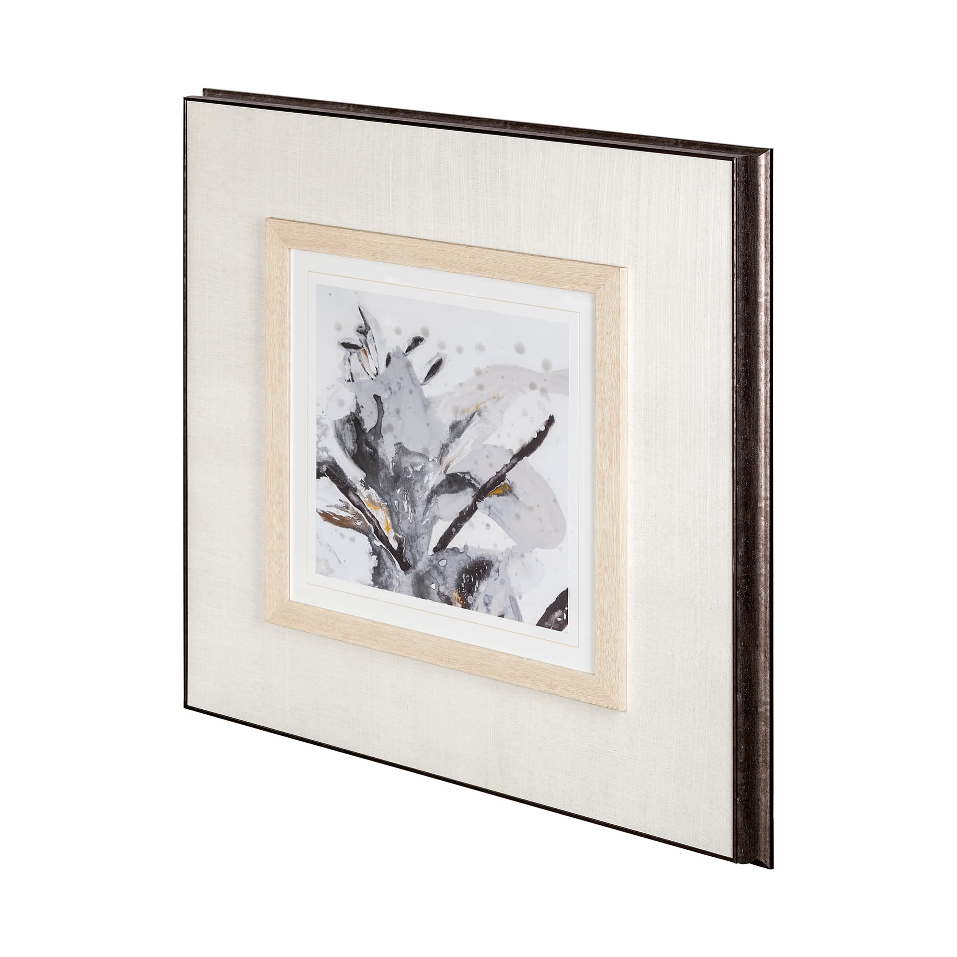 Blooming Opalescent II by Mercana Studio Hand Embellished Framed Art Print Matted under Glass — product photograph