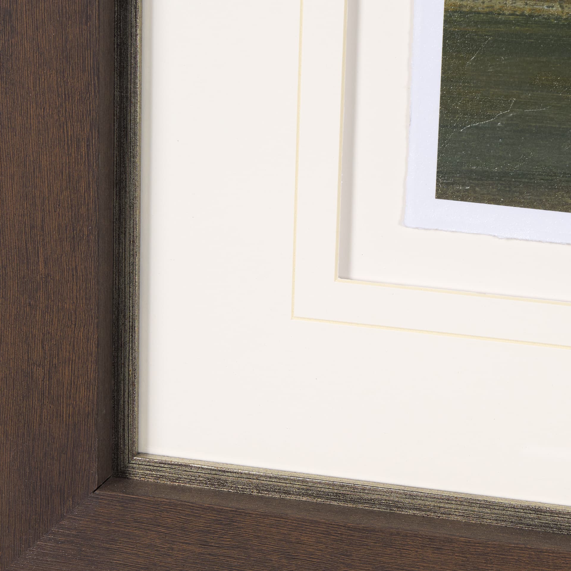 Secret Garden-L by Mercana Studio a Hand Embellished Textured Framed Art Print Matted under Glass — product photograph