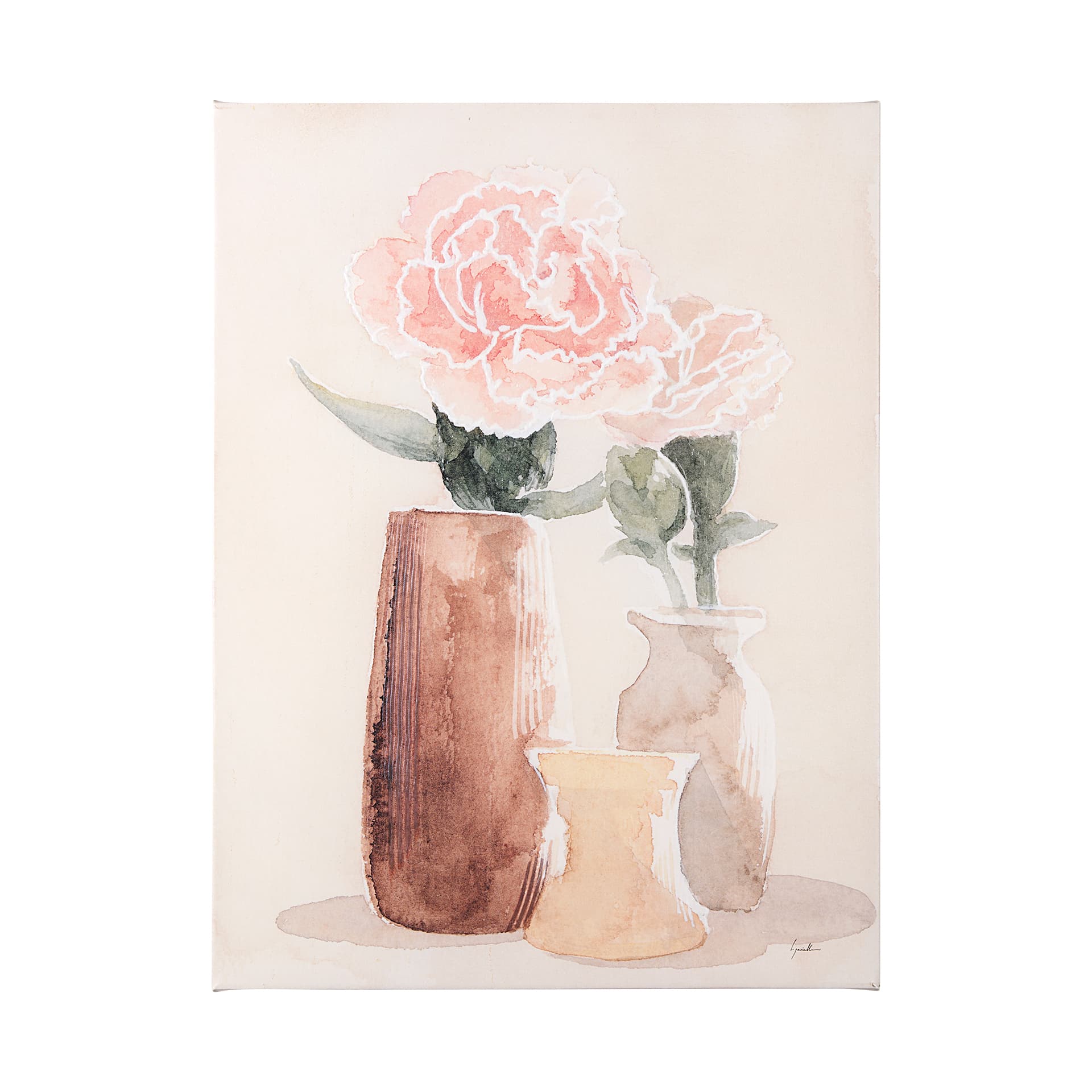 Boho Flowers I by Gabrielle Crawford a Hand Embellished Textured Canvas — product photograph