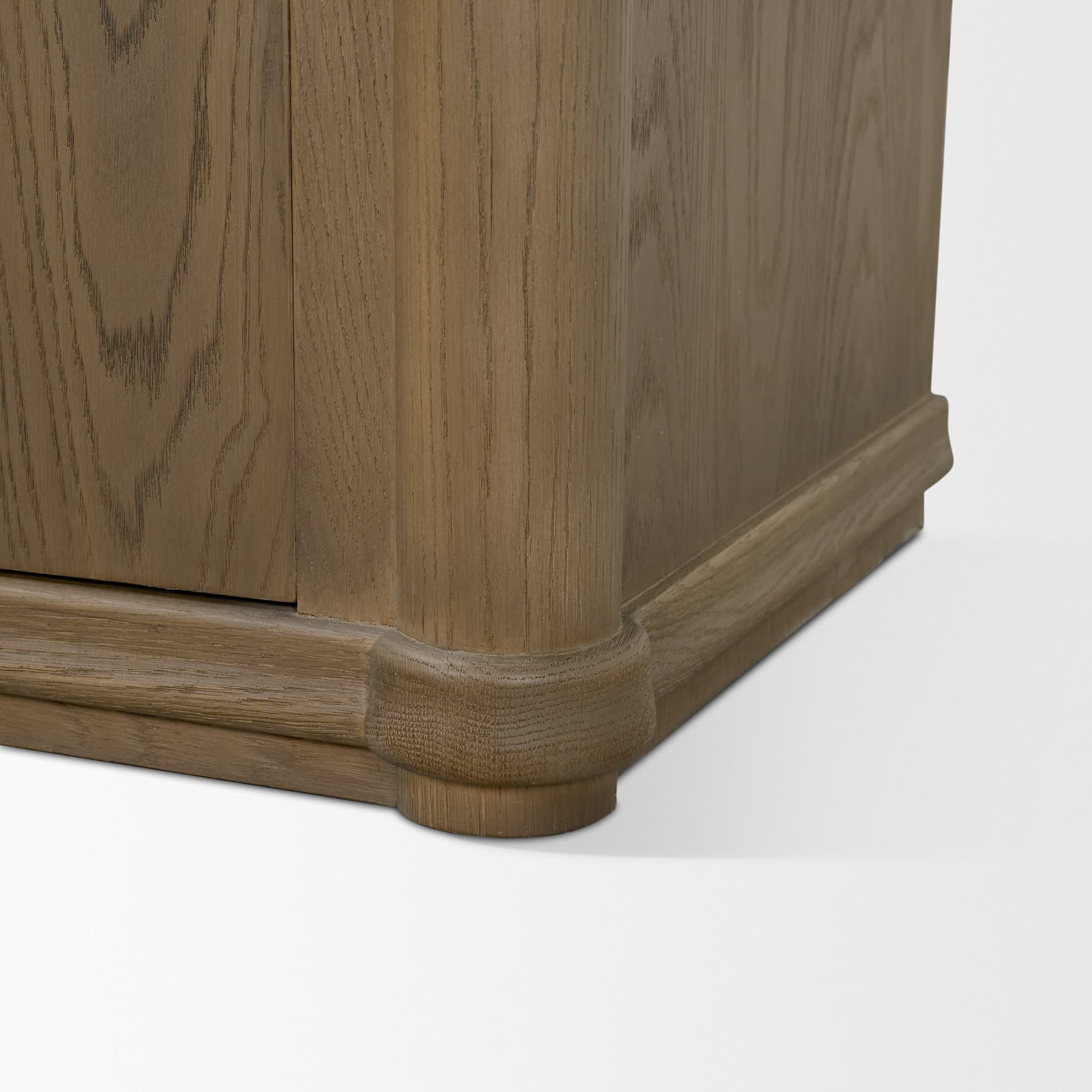 Alden Medium Brown Wood 4-Door Closed Sideboard — product photograph